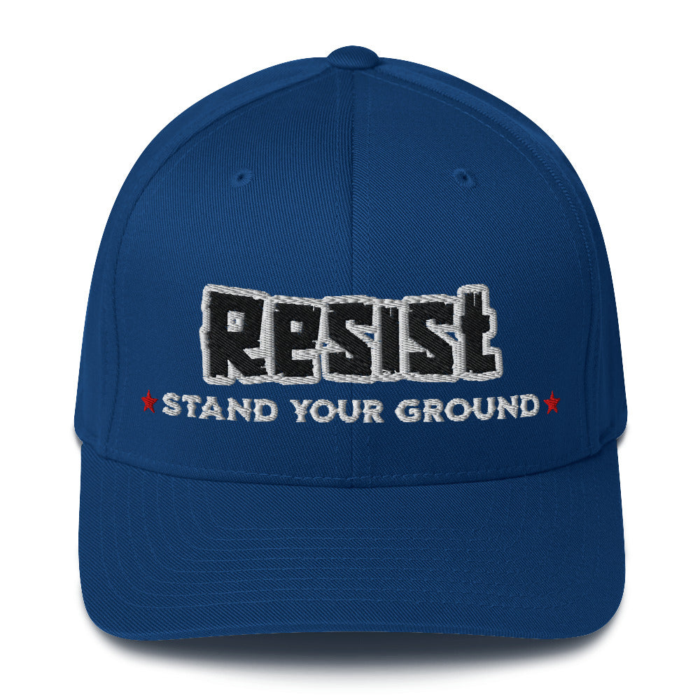 Resist (Stand Your Ground) - Flexfit Cap von Protest Couture | Royal Blue