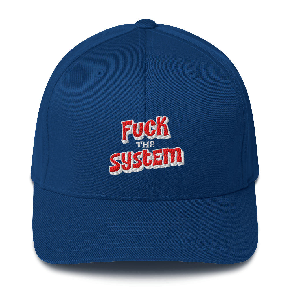 Fuck The System - Flexfit Cap von Protest Couture | Royal Blue