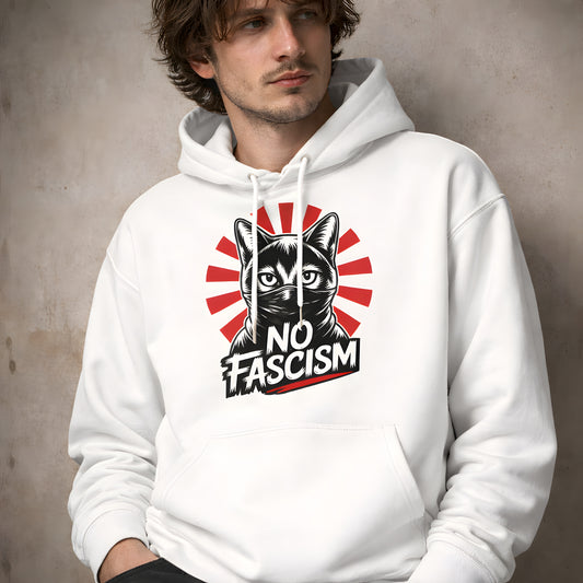 No Fascism Cat - ECO Premium Hoodie