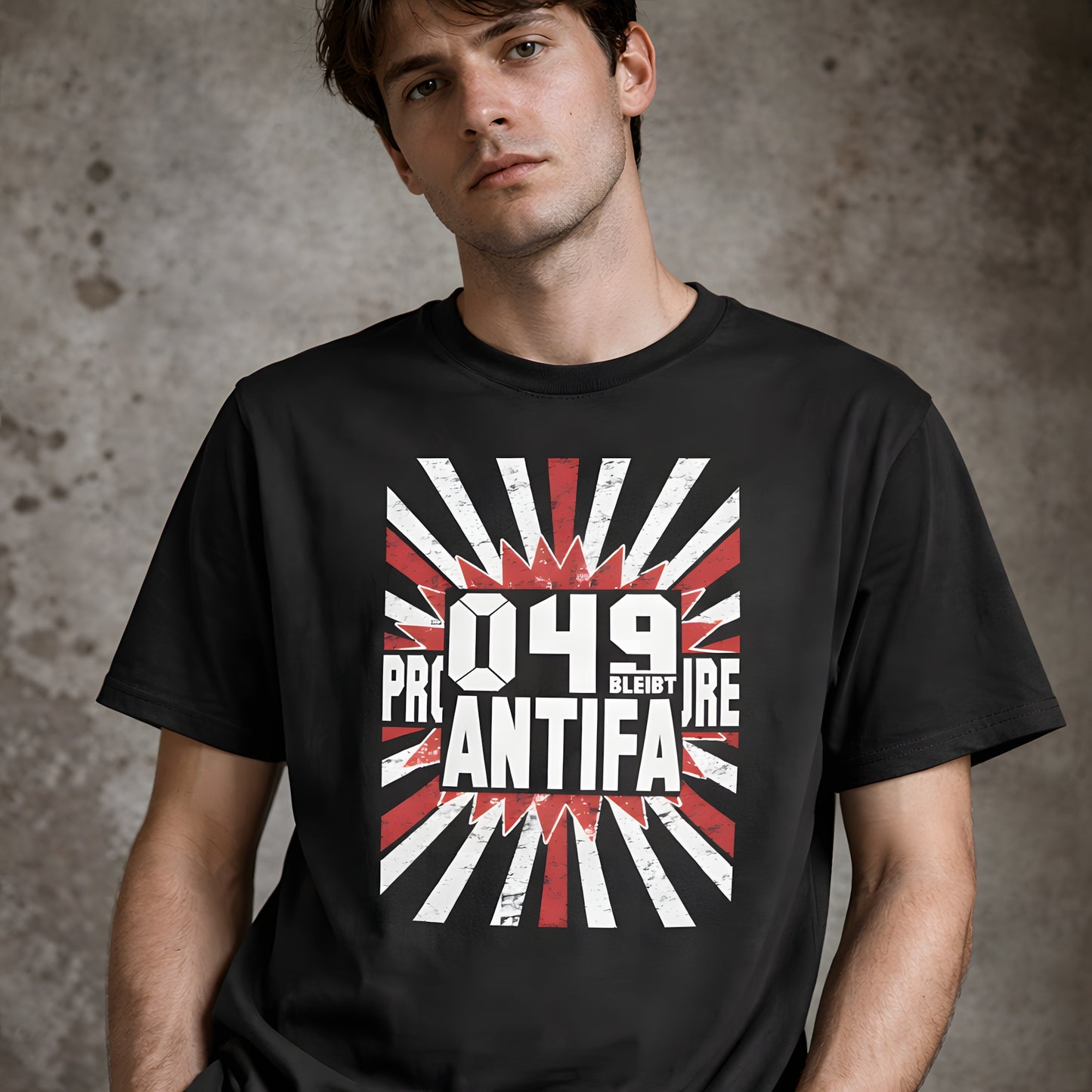 049 bleibt Antifa - Premium T-Shirt