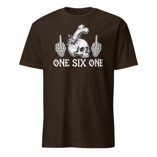 One Six One - Unisex T-Shirt von Protest Couture | Dark Chocolate