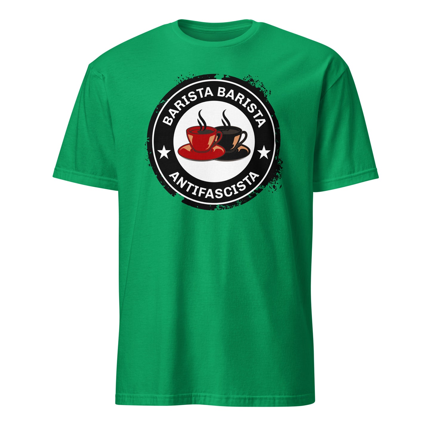 Barista, Barista, Antifascista - Unisex T-Shirt von Protest Couture | Irish Green