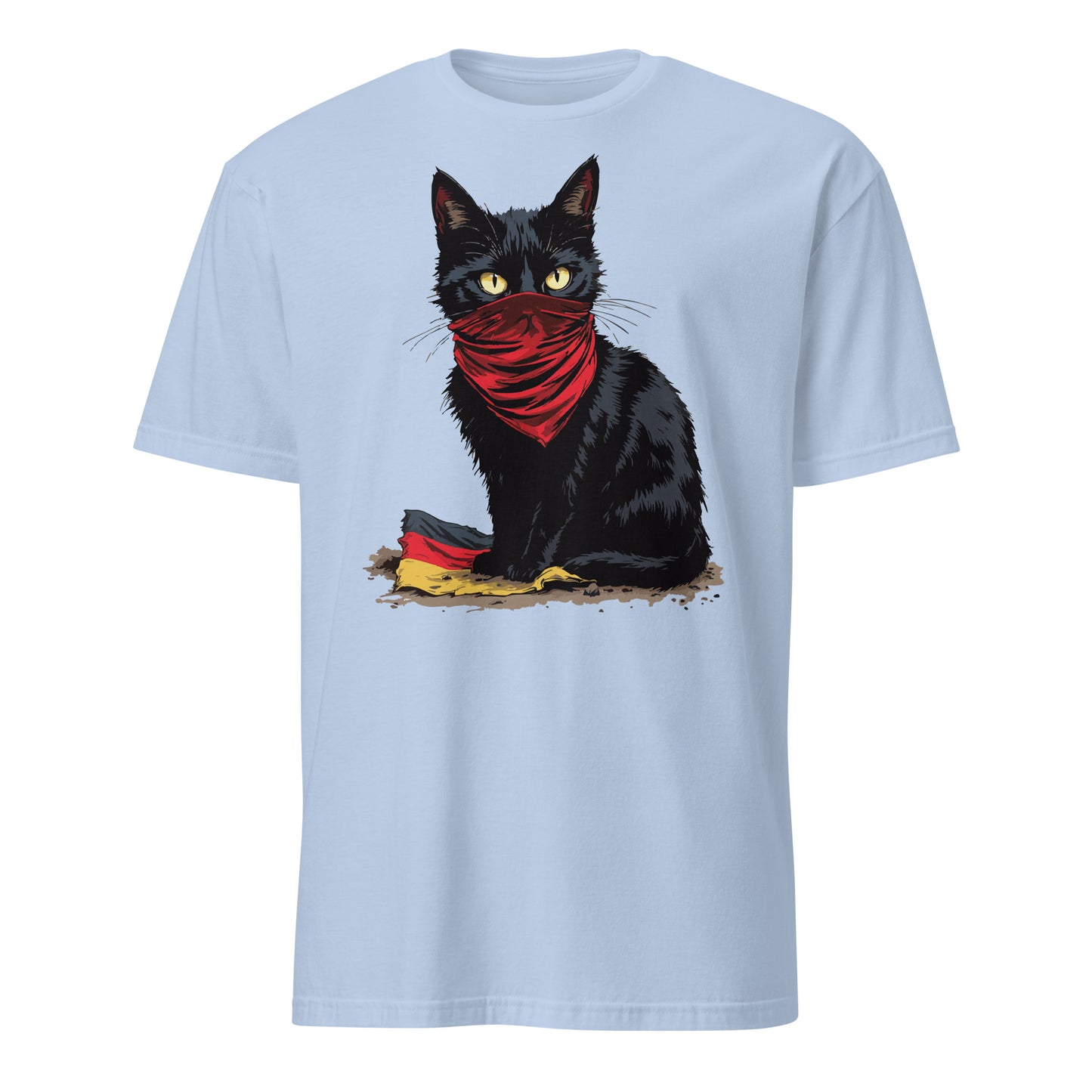 Black Cat - Unisex T-Shirt von Protest Couture | Light Blue