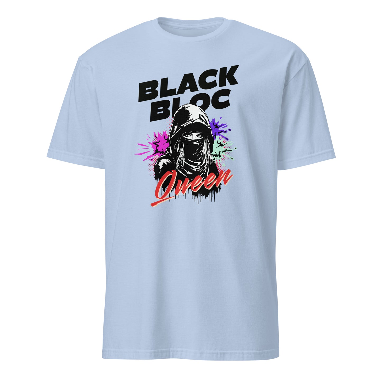 Black Bloc Queen - Unisex T-Shirt von Protest Couture | Light Blue