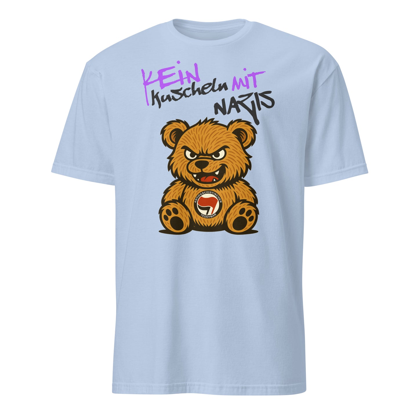 Kein Kuscheln mit Nazis - Unisex T-Shirt von Protest Couture | Light Blue