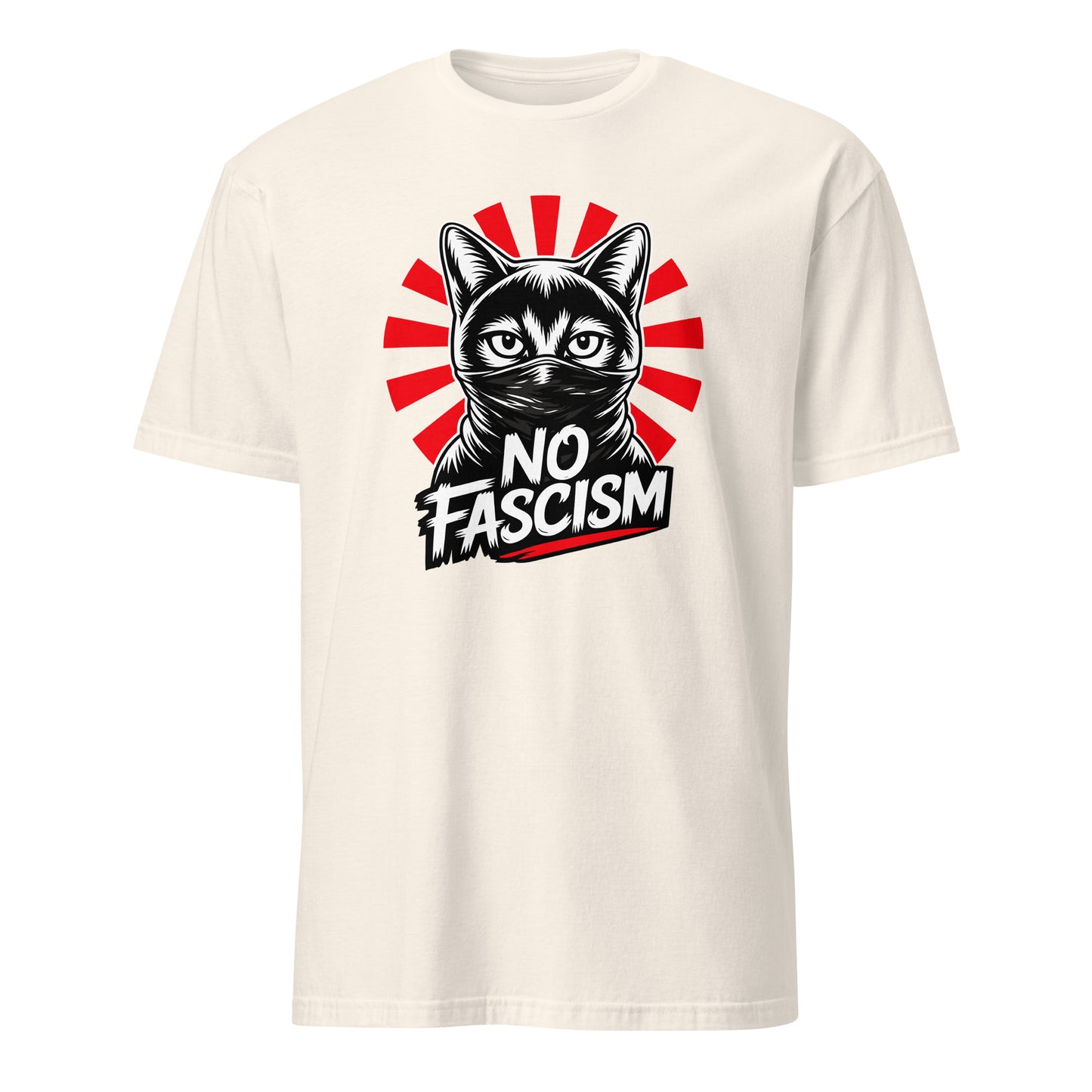 No Fascism Cat - Unisex T-Shirt von Protest Couture | Natural
