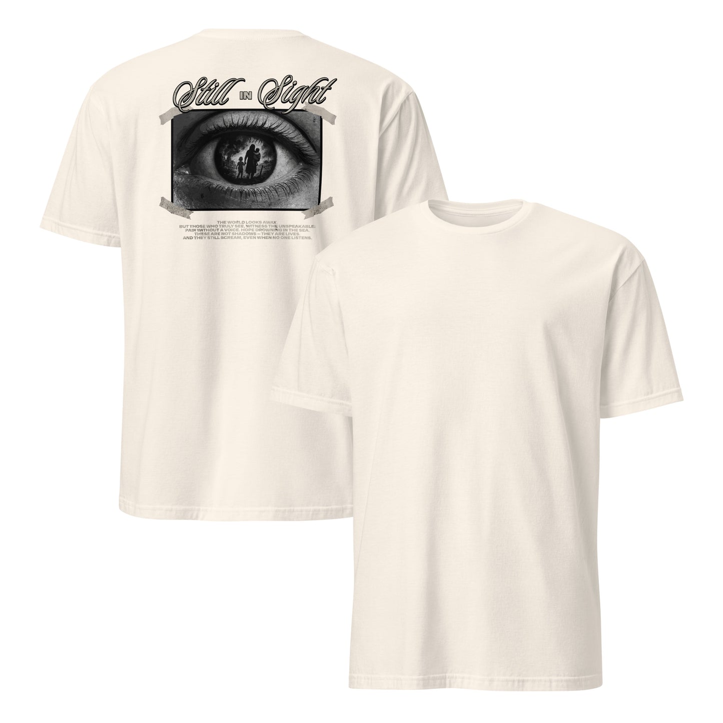 Still in Sight [Backprint] - Unisex T-Shirt von Protest Couture | Natural