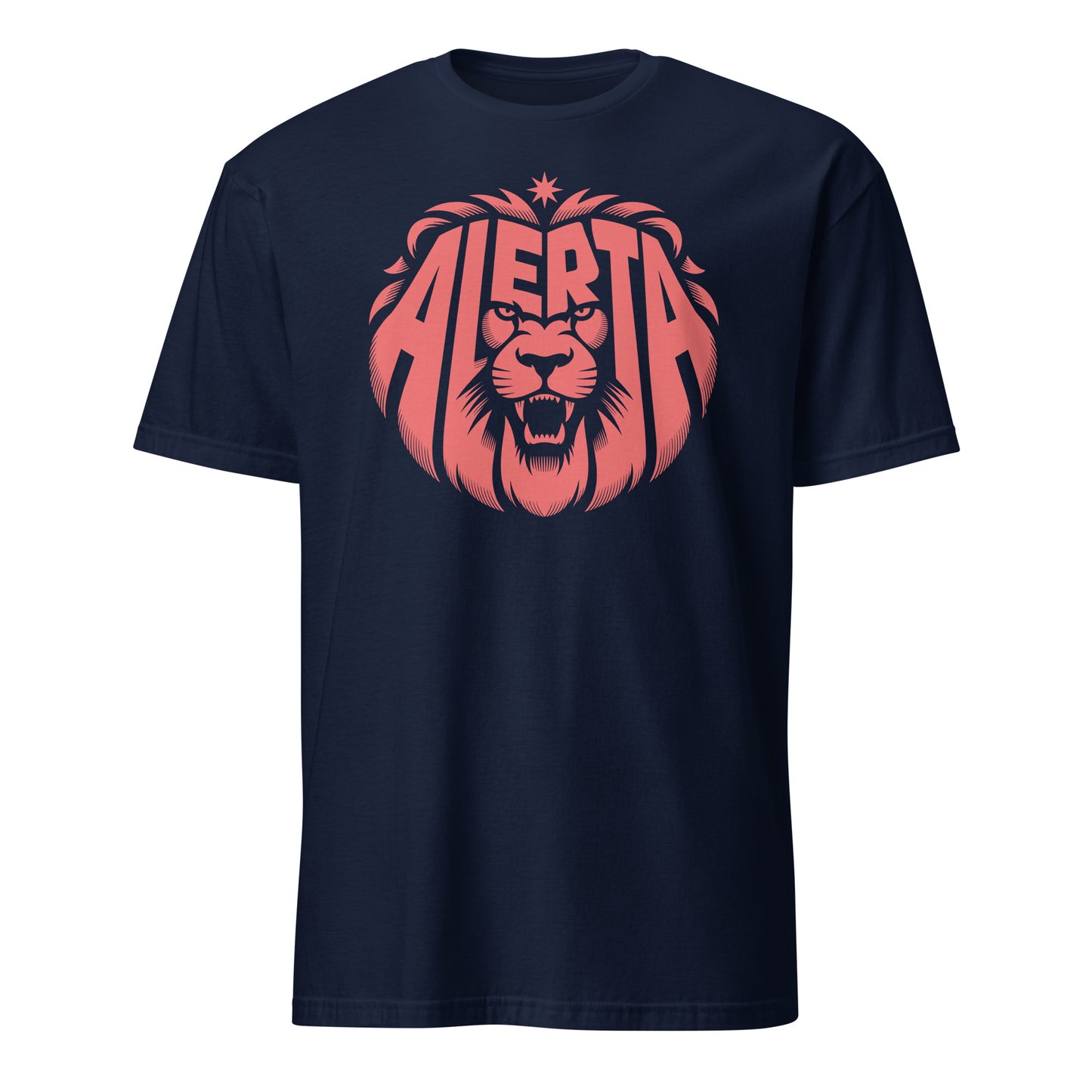 Alerta Lion [Red] - Unisex T-Shirt von Protest Couture | Navy