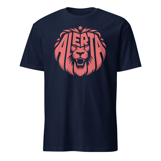 Alerta Lion [Red] - Unisex T-Shirt von Protest Couture | Navy