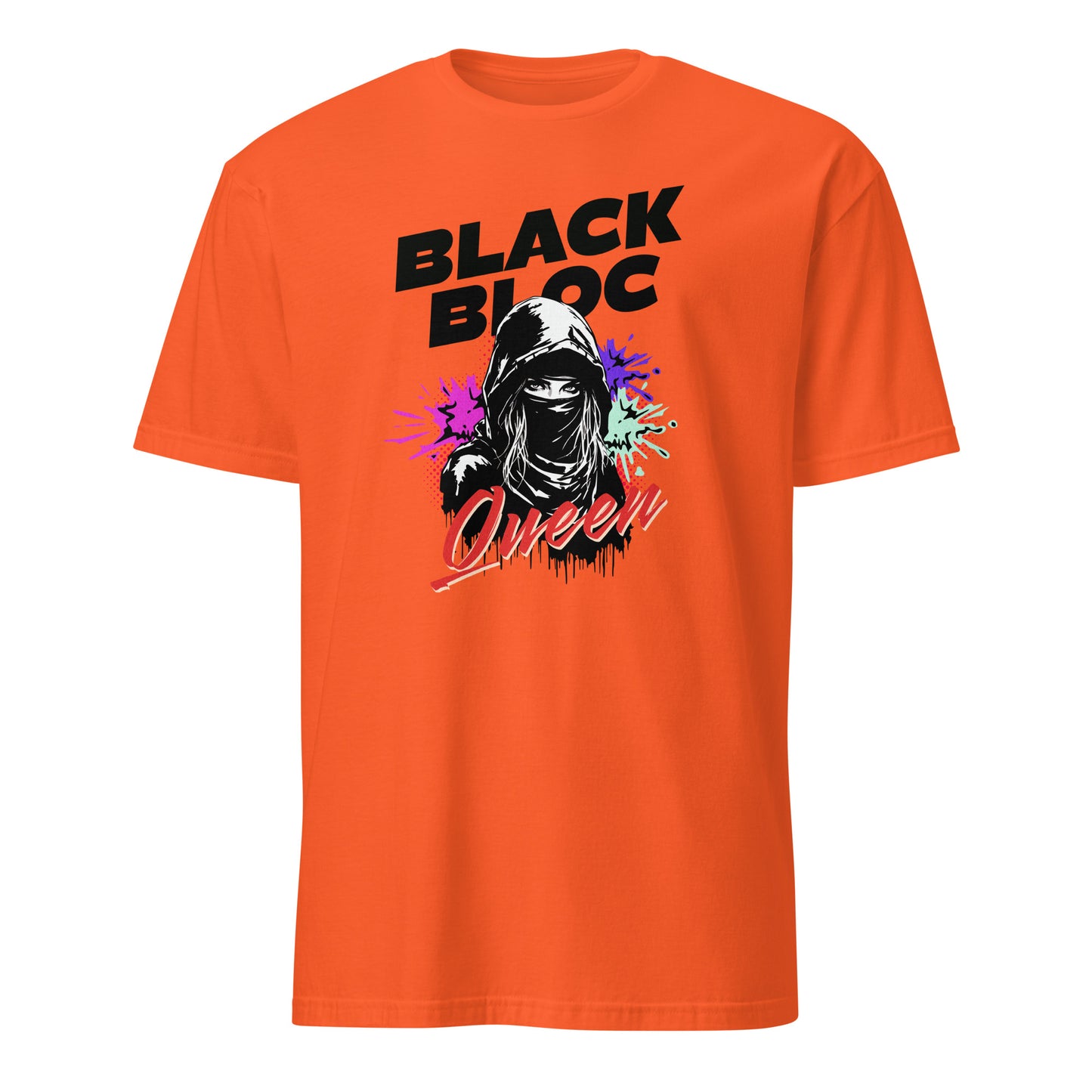 Black Bloc Queen - Unisex T-Shirt von Protest Couture | Orange