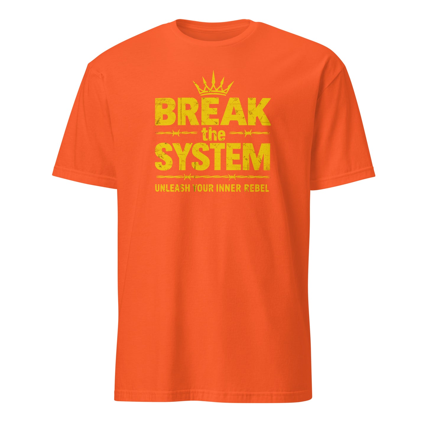 Break the System - Unisex T-Shirt von Protest Couture | Orange