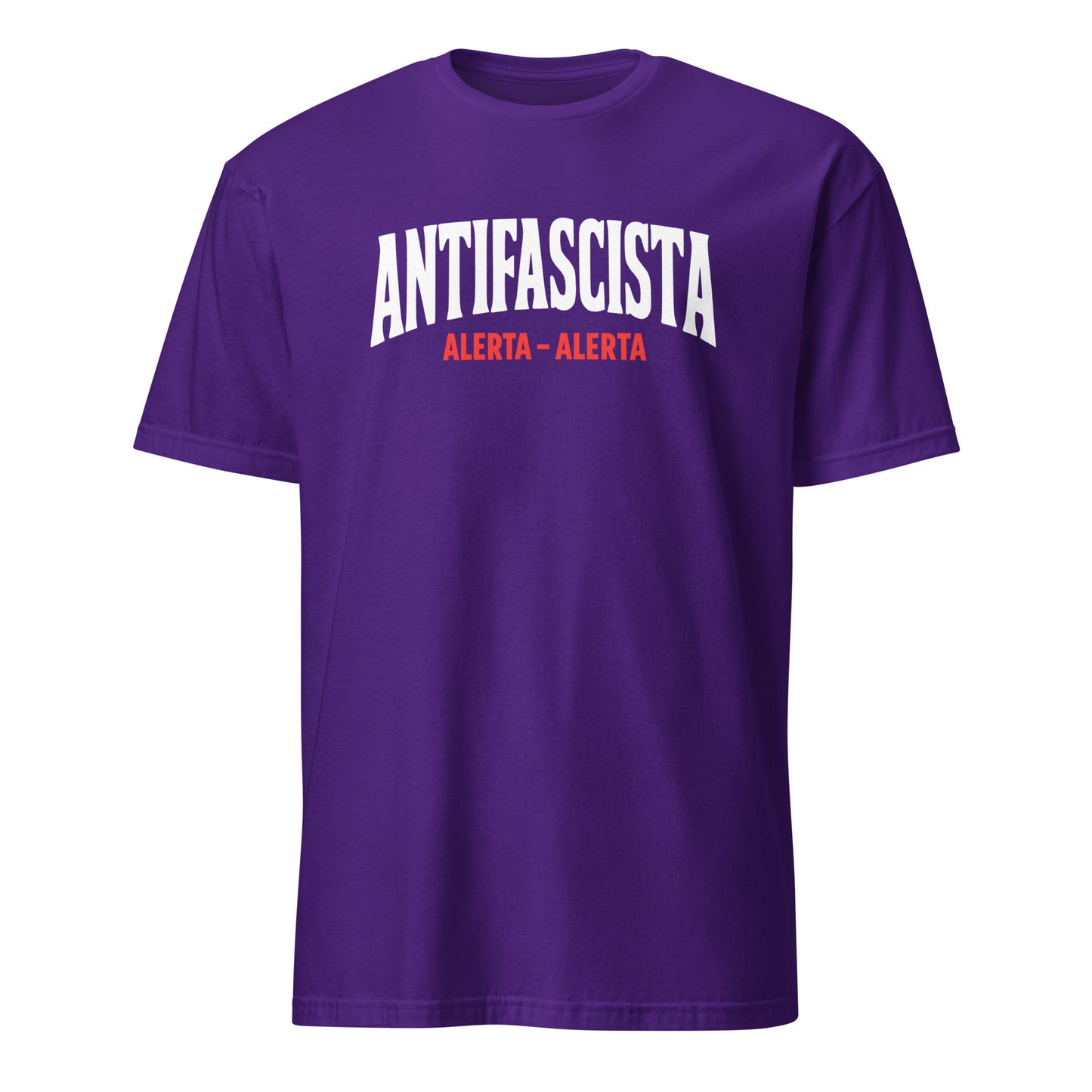 Antifascista (Alerta - Alerta) - Unisex T-Shirt von Protest Couture | Purple