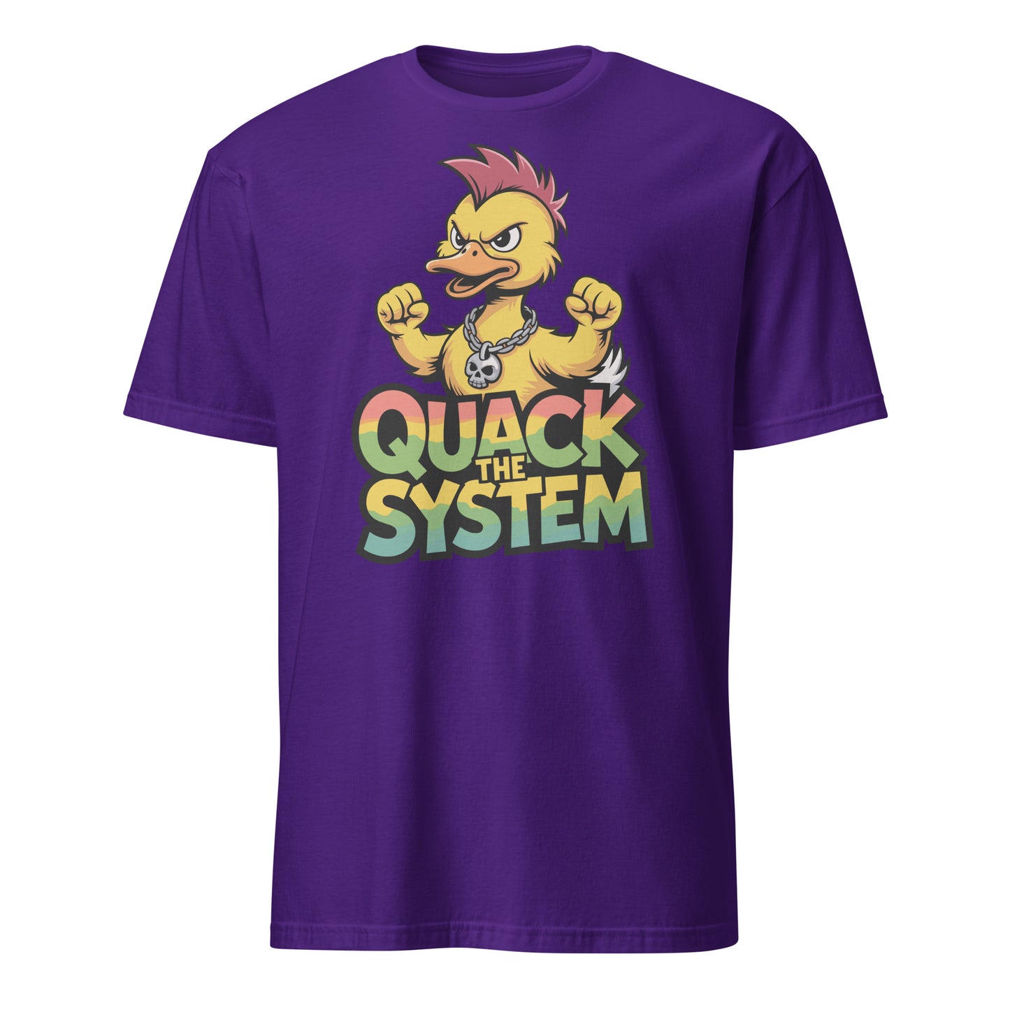 Quack the System - Unisex T-Shirt von Protest Couture | Purple