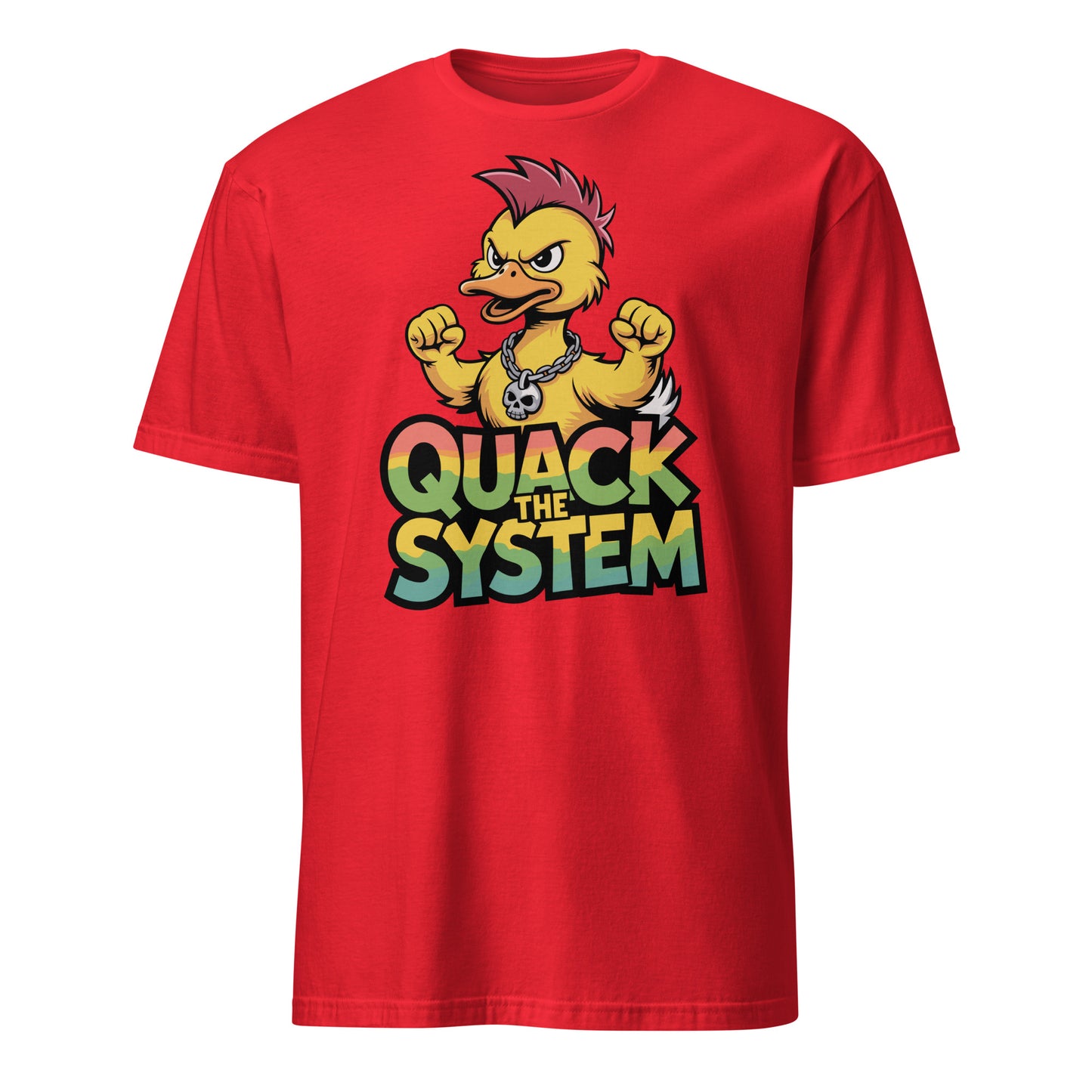 Quack the System - Unisex T-Shirt von Protest Couture | Red