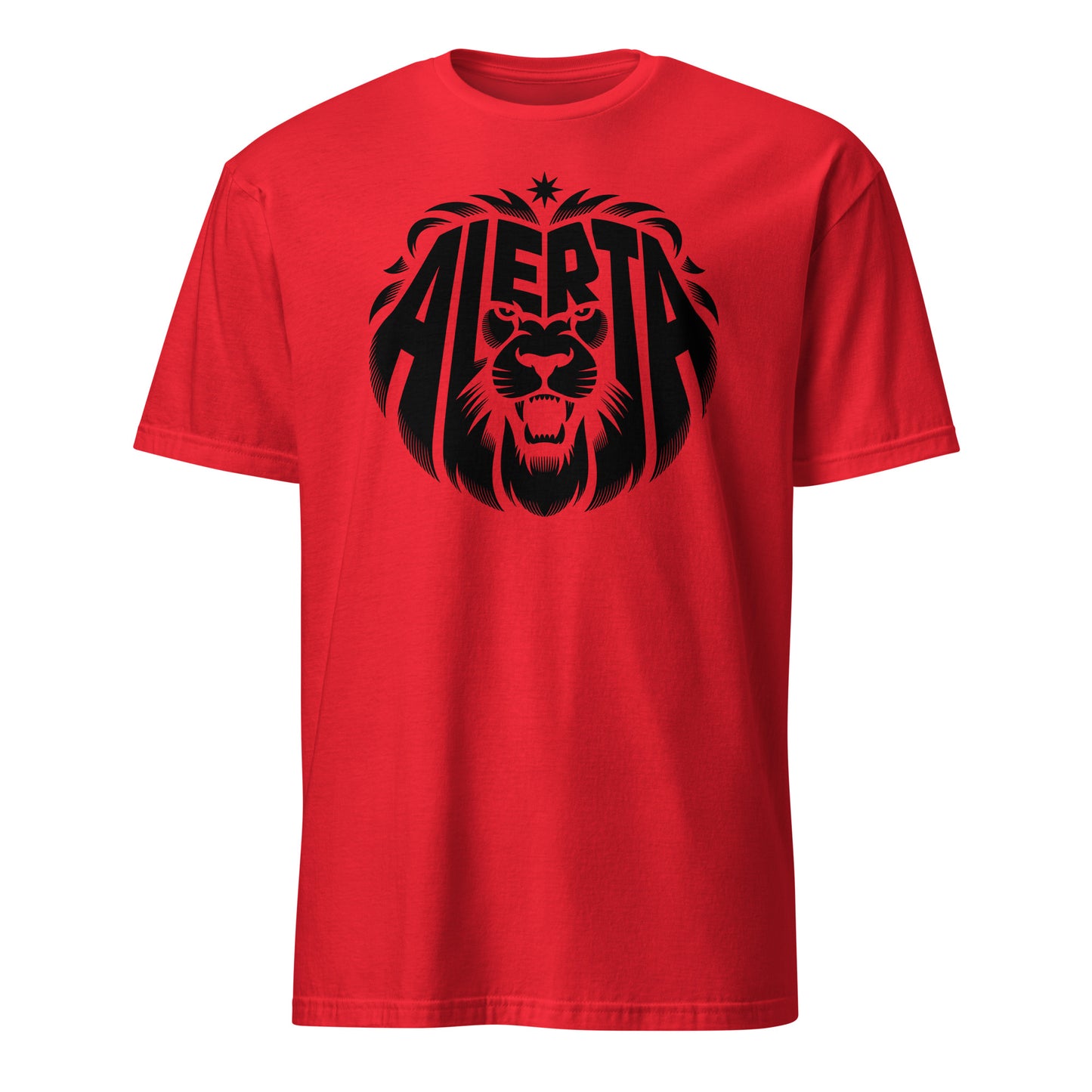 Alerta Lion [Black] - Unisex T-Shirt von Protest Couture | Red
