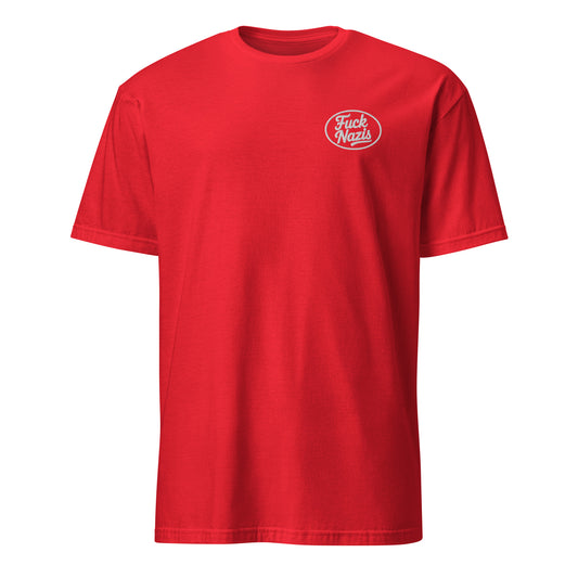 Fuck Nazis (Stickerei) - Unisex T-Shirt von Protest Couture | Red