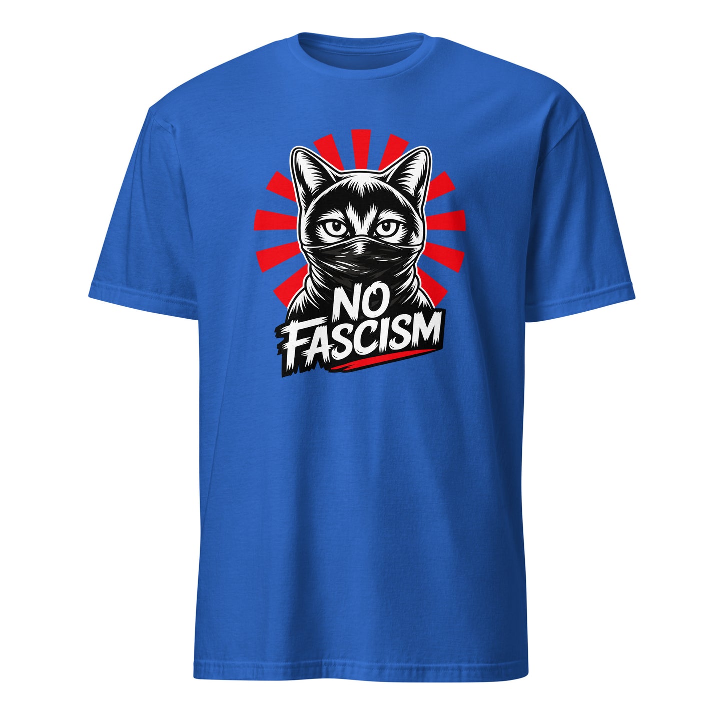No Fascism Cat - Unisex T-Shirt von Protest Couture | Royal