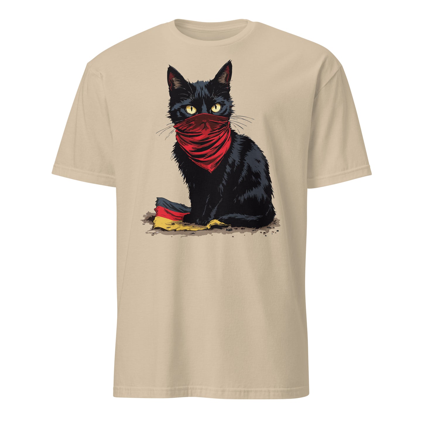 Black Cat - Unisex T-Shirt von Protest Couture | Sand