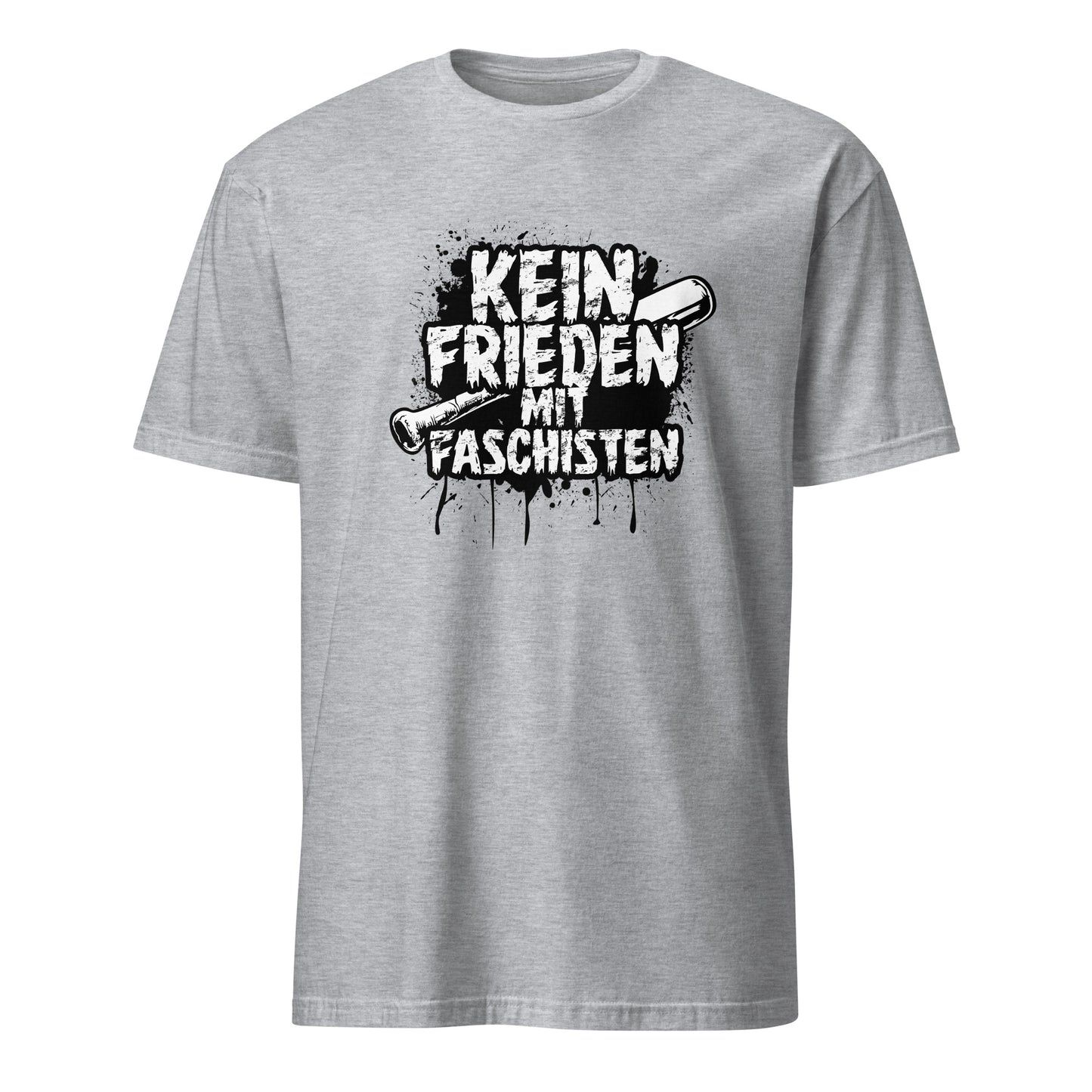 Kein Frieden mit Faschisten - Unisex T-Shirt von Protest Couture | Sport Grey