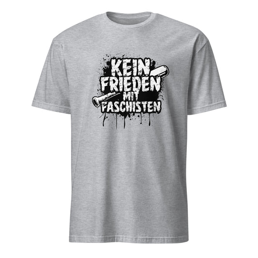 Kein Frieden mit Faschisten - Unisex T-Shirt von Protest Couture | Sport Grey