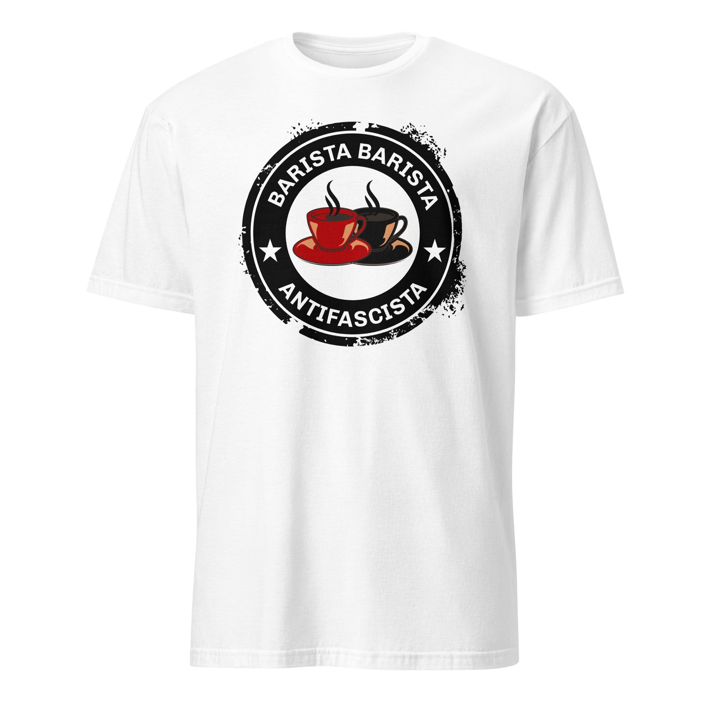 Barista, Barista, Antifascista - Unisex T-Shirt von Protest Couture | White