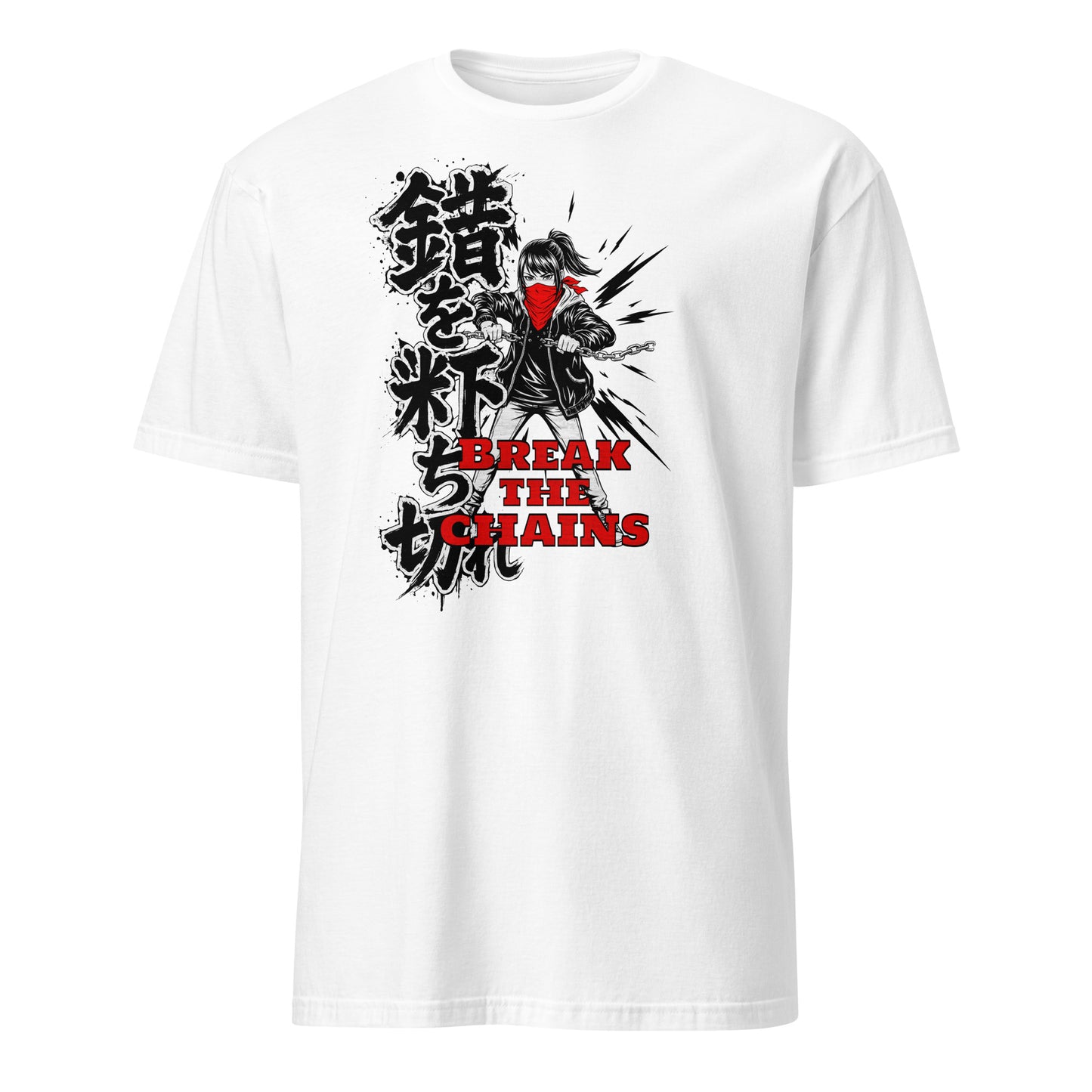 Break the Chains (Manga) - Unisex T-Shirt von Protest Couture | White