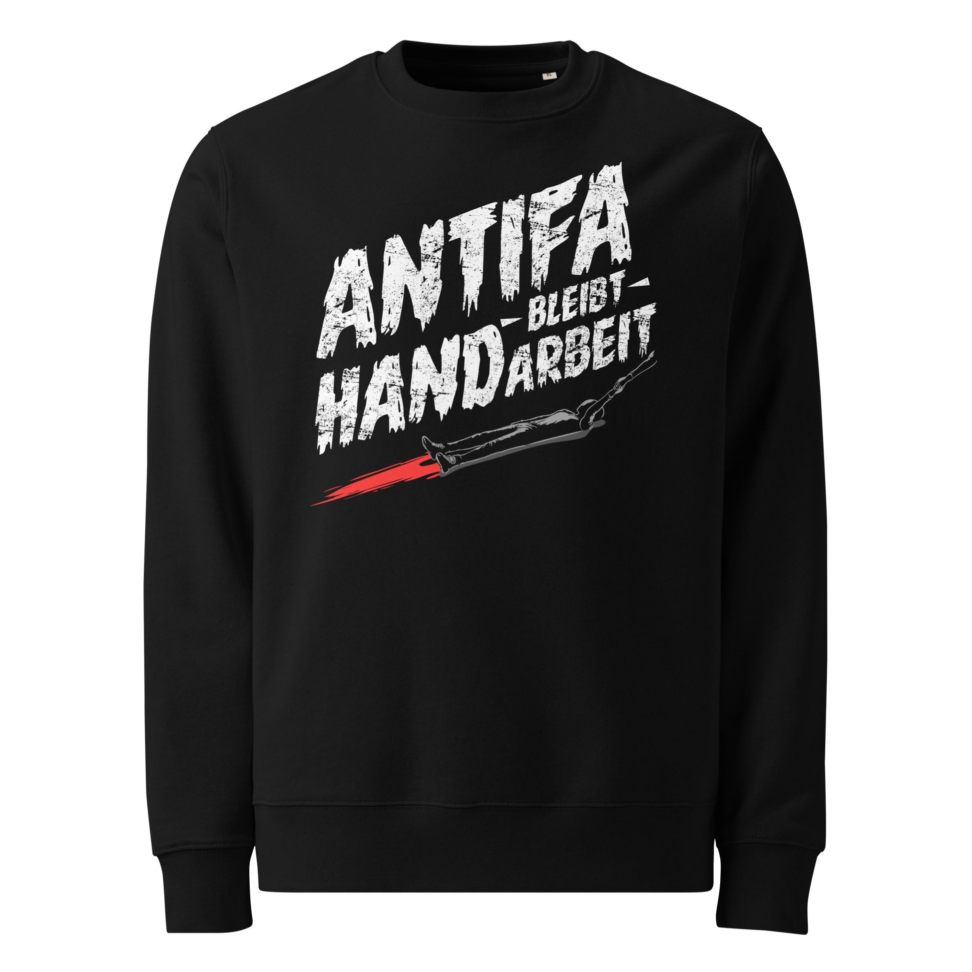 Antifa bleibt Handarbeit - Premium Sweater von Protest Couture | Black