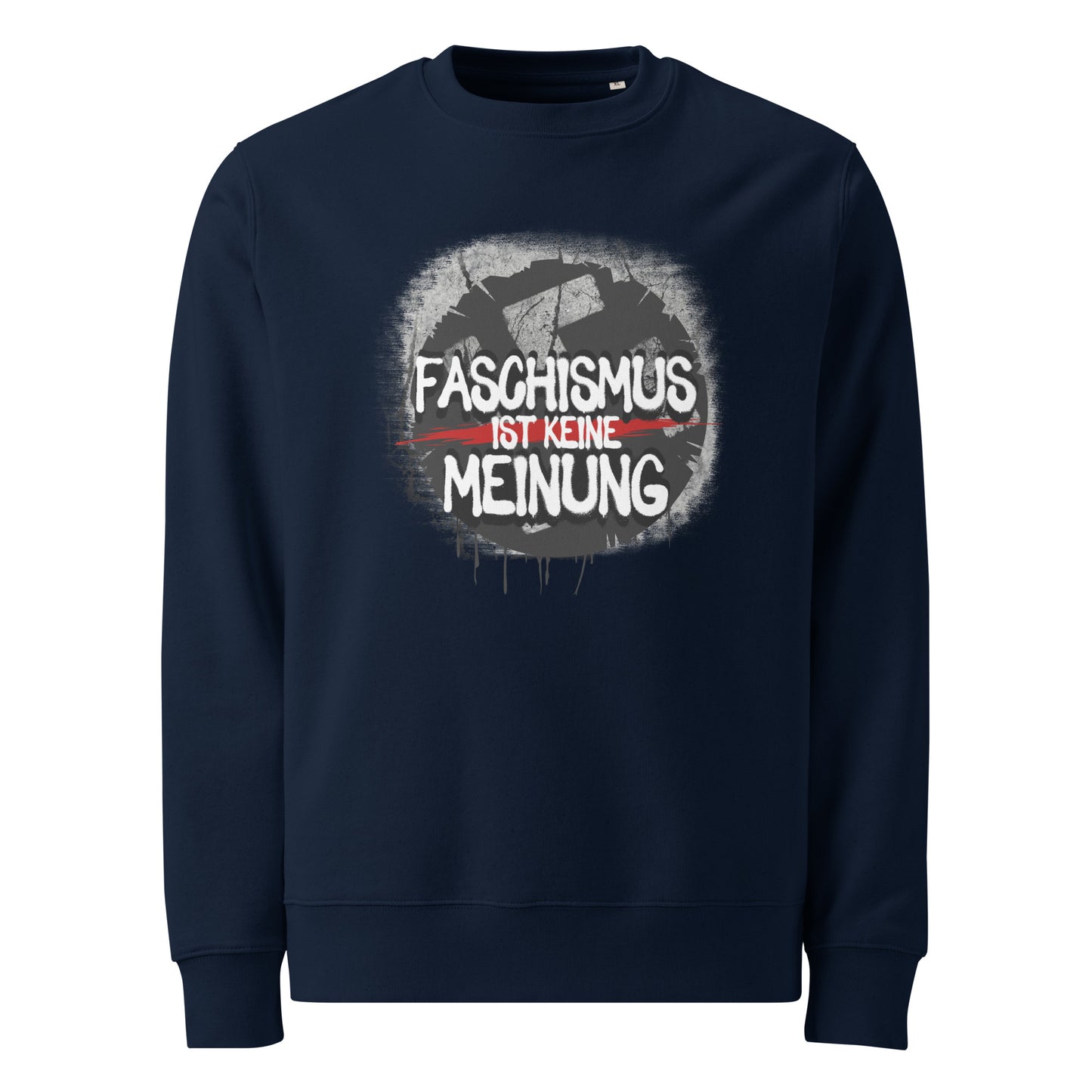 Faschismus ist keine Meinung - Premium Sweater von Protest Couture | French Navy