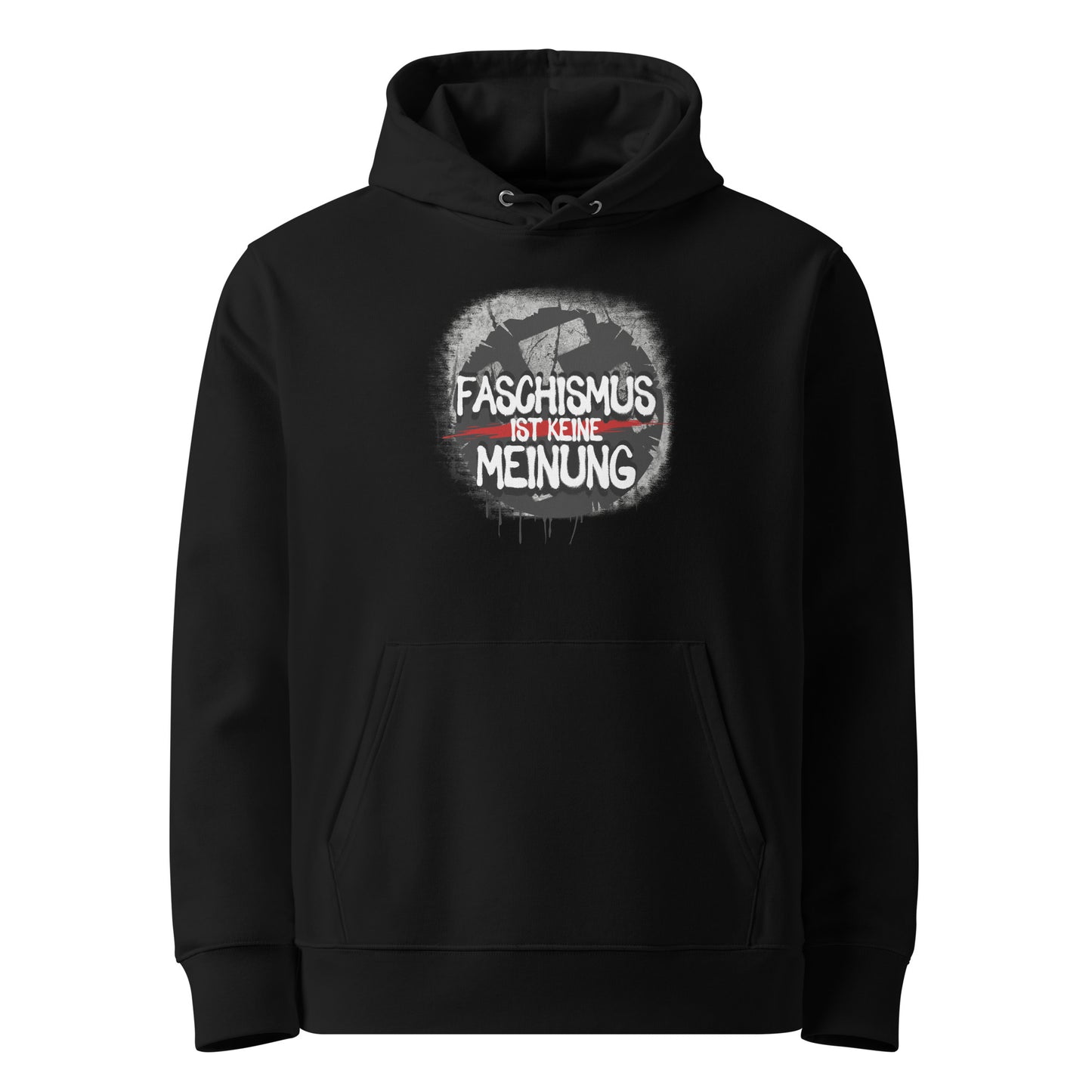 Faschismus ist keine Meinung - Premium Hoodie von Protest Couture | Black