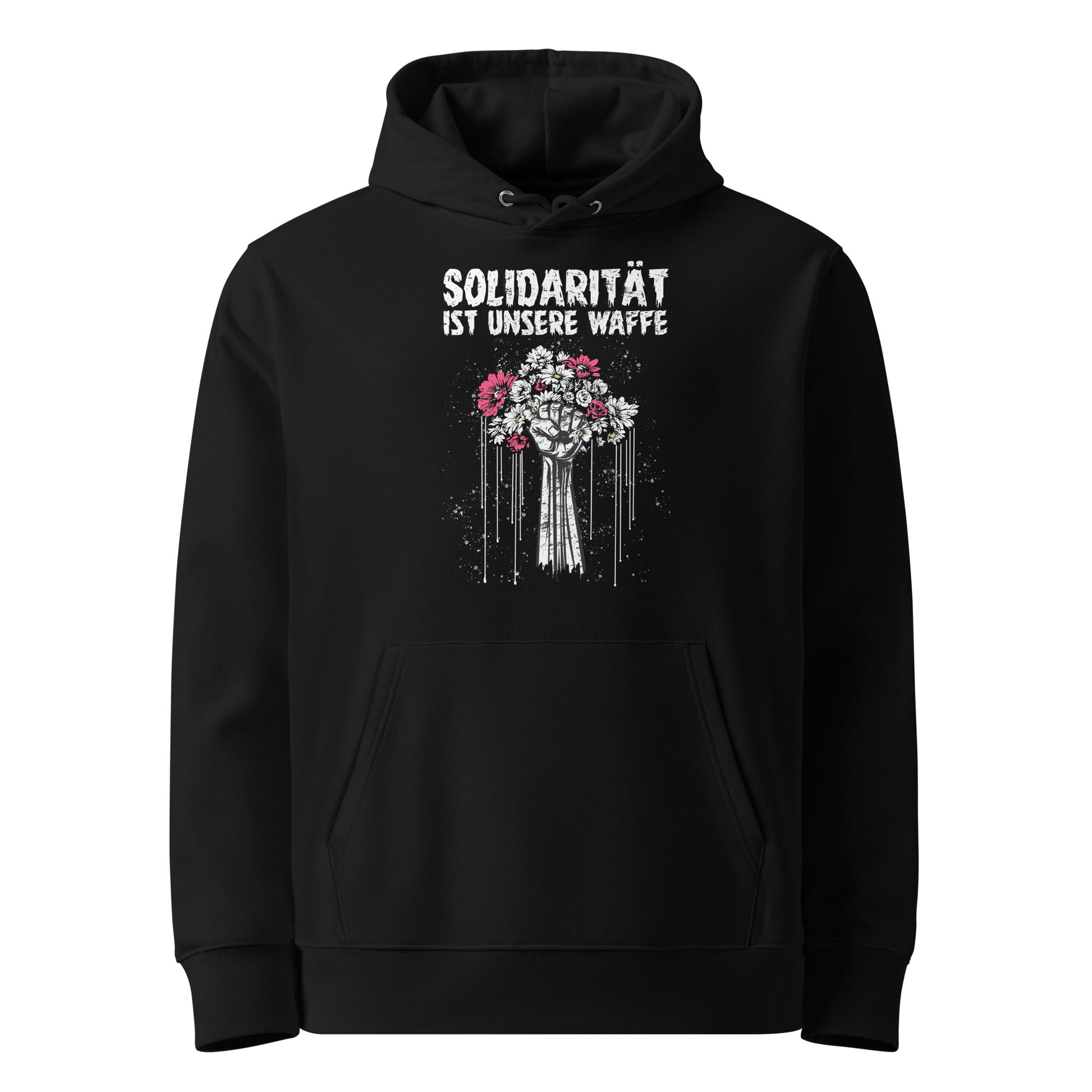 Solidarität ist unsere Waffe - Premium Hoodie von Protest Couture | Black