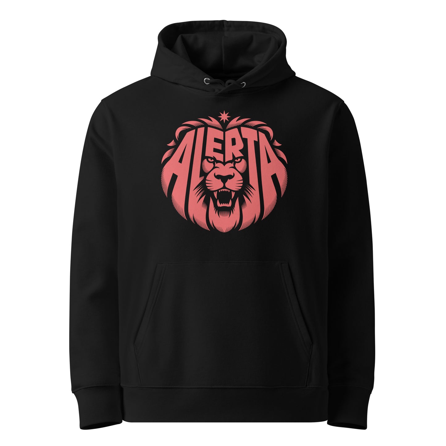 Alerta Lion [Red] - Premium Hoodie von Protest Couture | Black