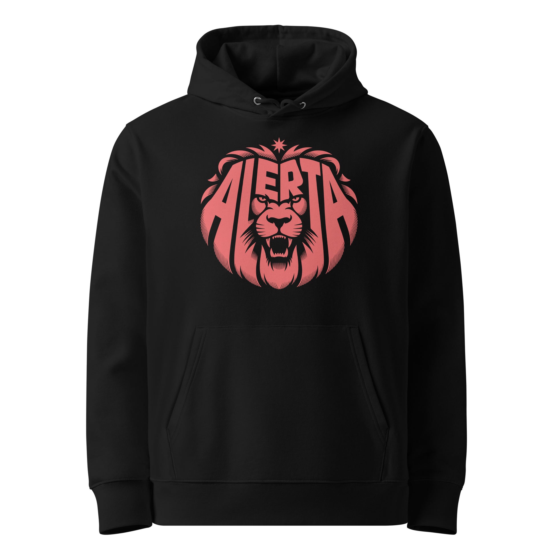 Alerta Lion [Red] - Premium Hoodie von Protest Couture | Black