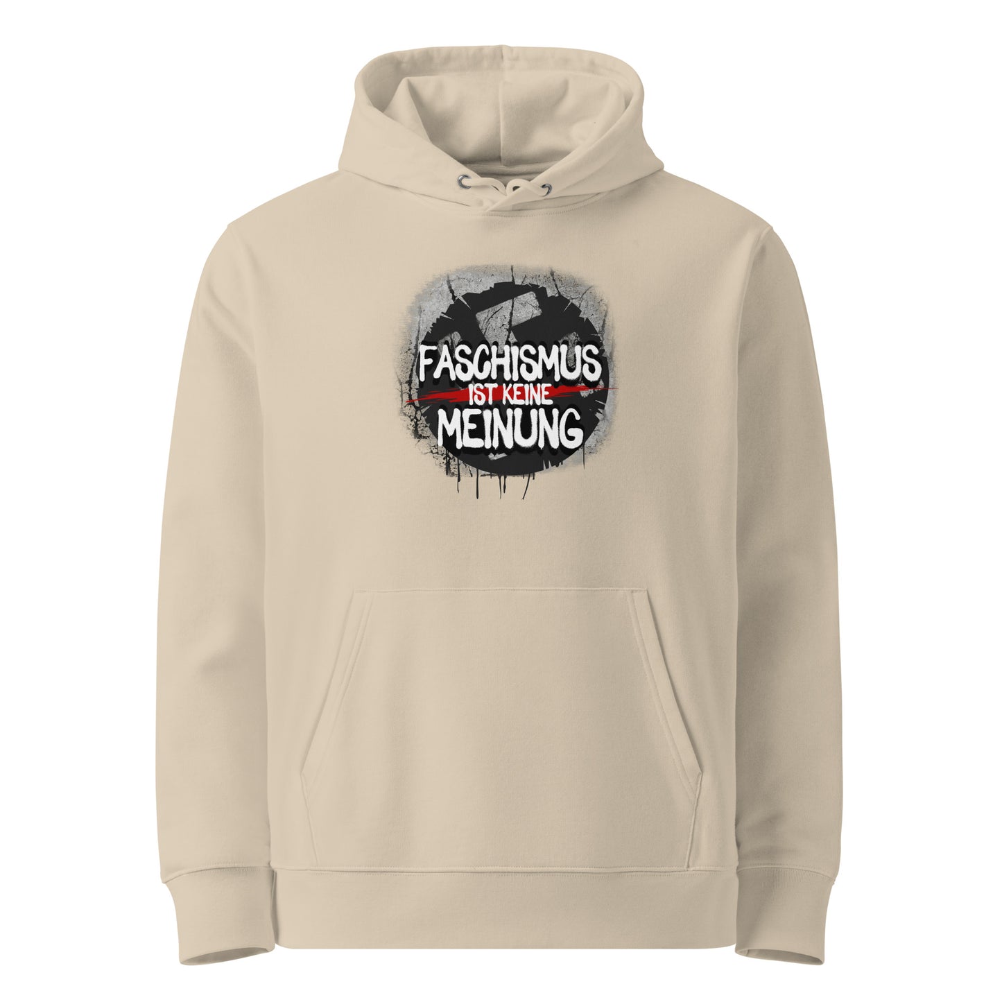 Faschismus ist keine Meinung - Premium Hoodie von Protest Couture | Desert Dust