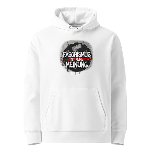 Faschismus ist keine Meinung - Premium Hoodie von Protest Couture | White