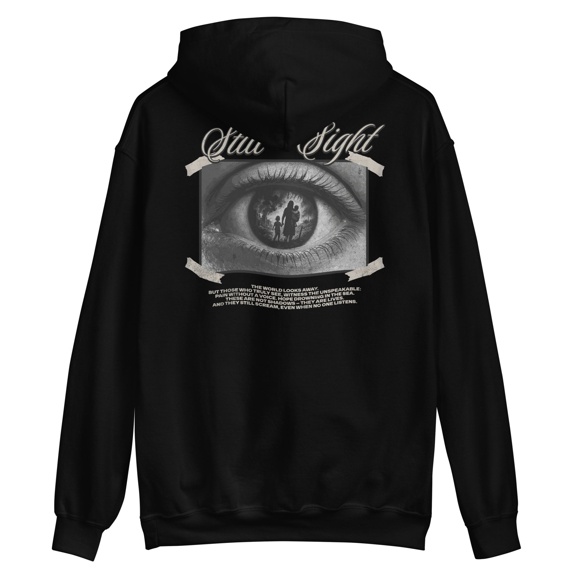 Still in Sight [Backprint] - Unisex Hoodie von Protest Couture | Black