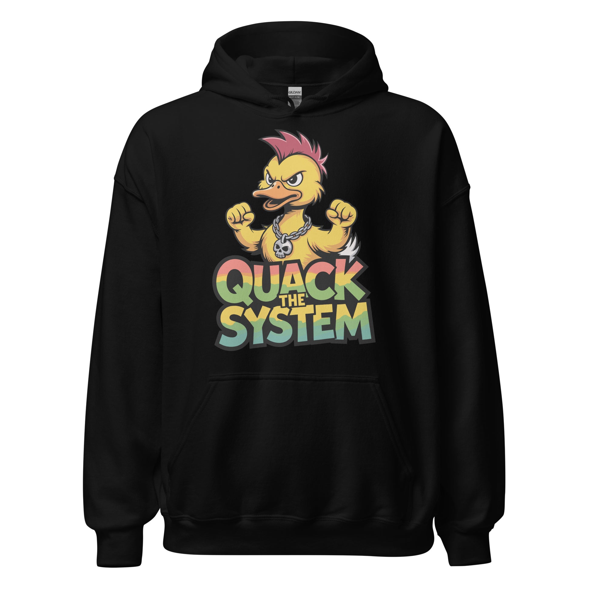 Quack the System - Unisex Hoodie von Protest Couture | Black