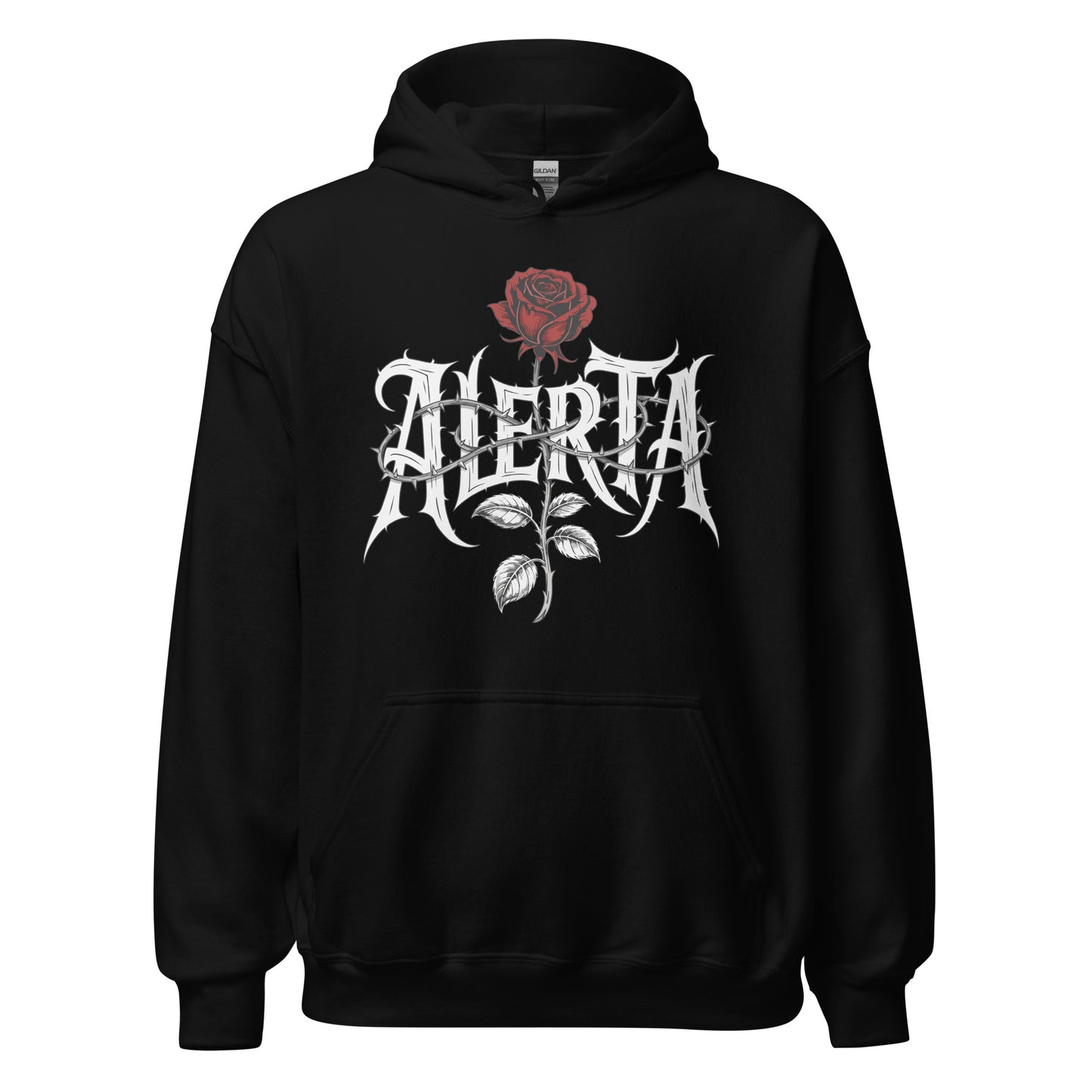 Alerta Rose - Unisex Hoodie von Protest Couture | Black