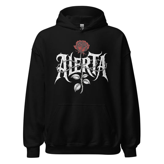 Alerta Rose - Unisex Hoodie von Protest Couture | Black