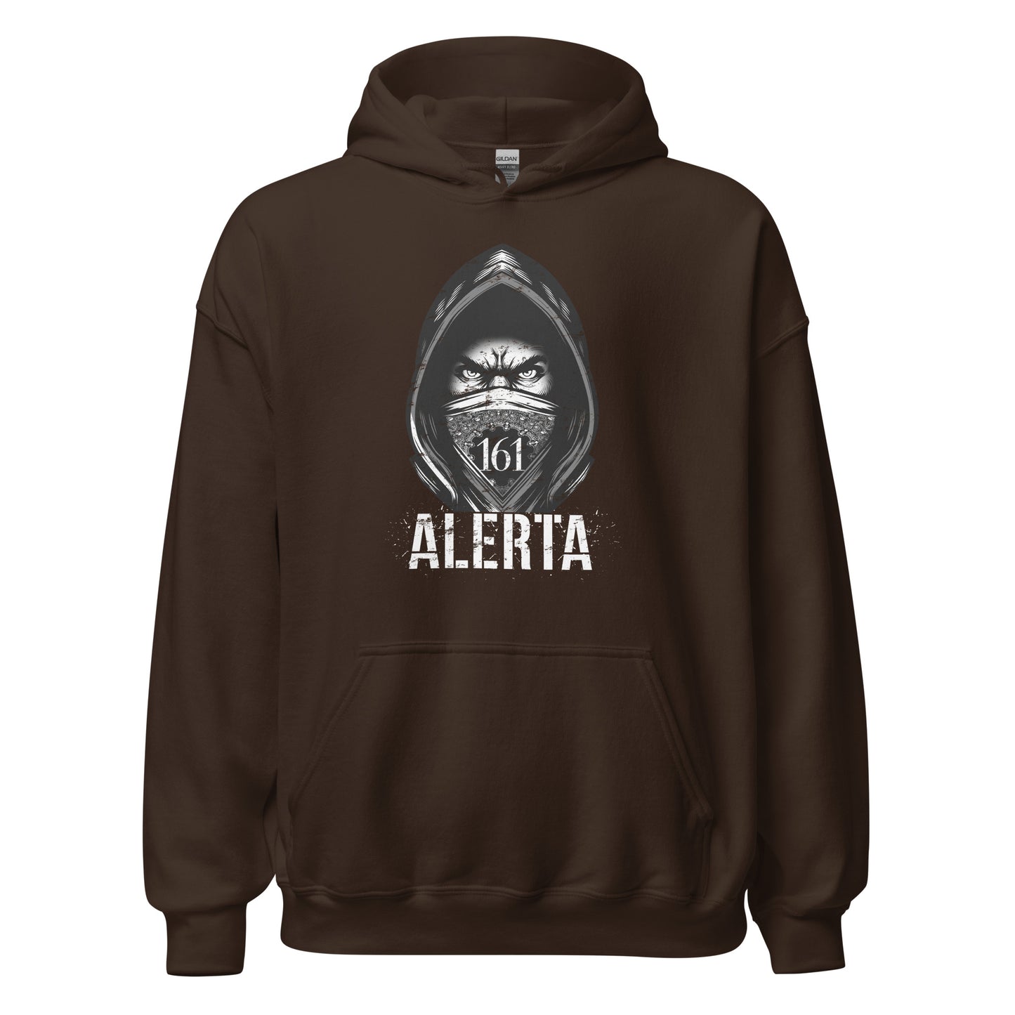 161 Alerta - Unisex Hoodie von Protest Couture | Dark Chocolate