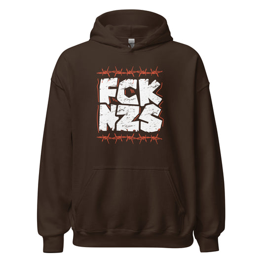 FCK NZS - Unisex Hoodie von Protest Couture | Dark Chocolate