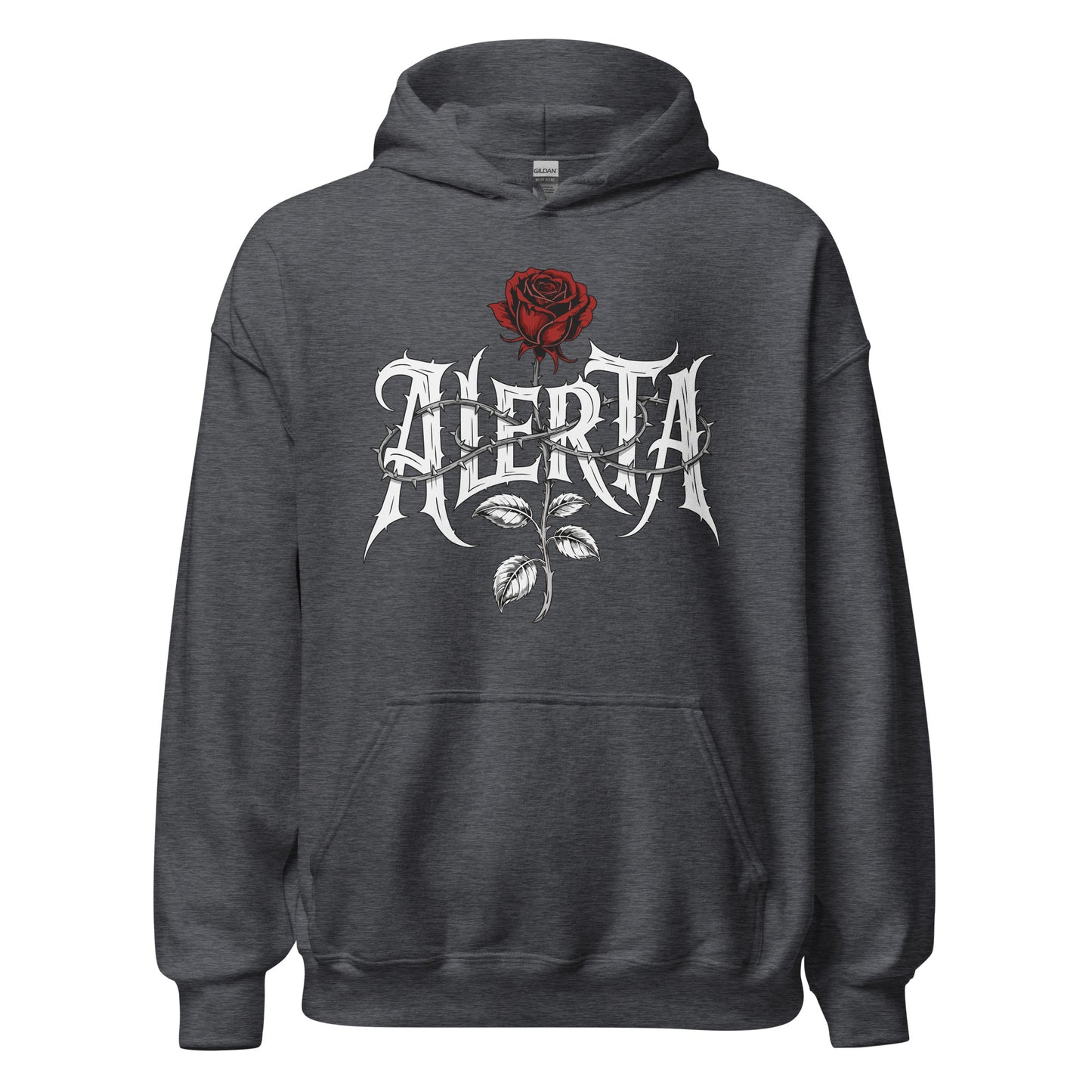 Alerta Rose - Unisex Hoodie von Protest Couture | Dark Heather