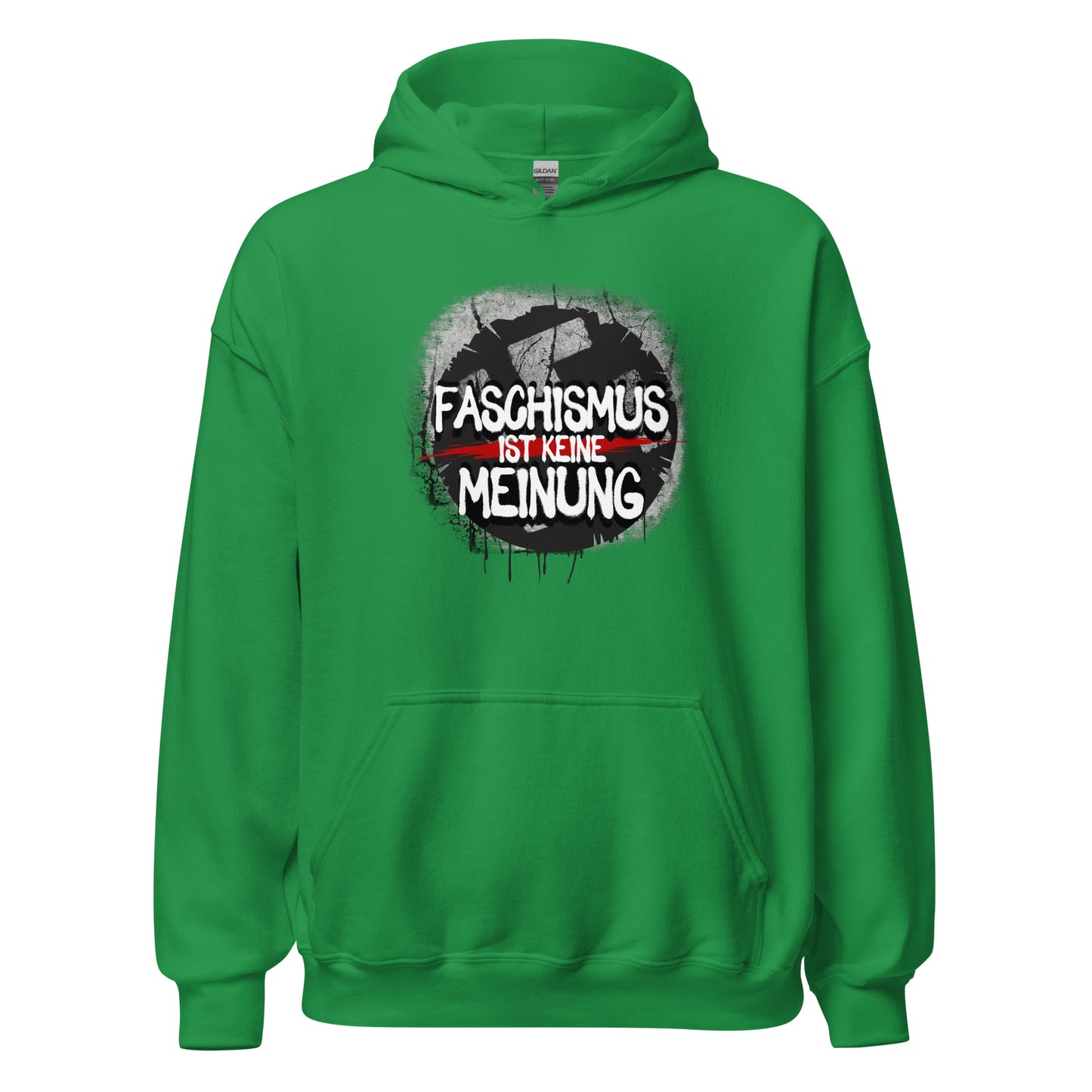 Faschismus ist keine Meinung - Unisex Hoodie von Protest Couture | Irish Green