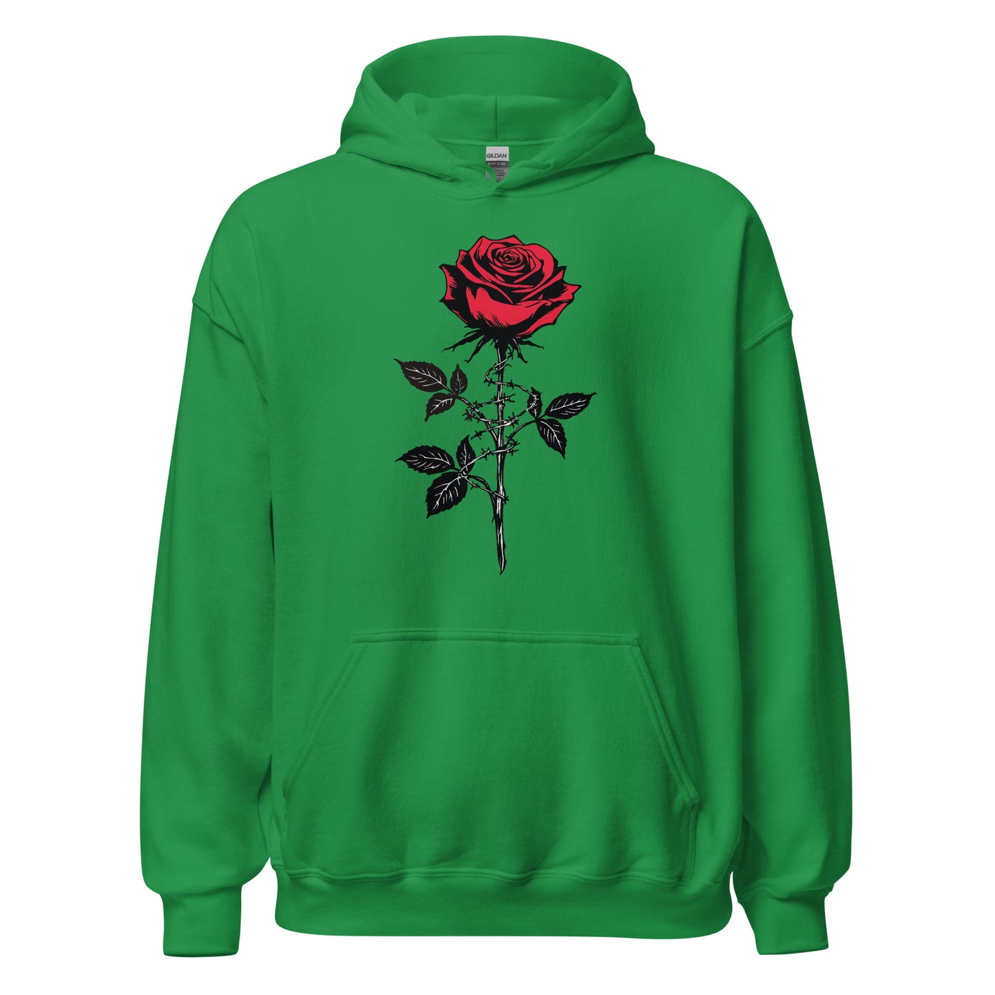 Anarchie Rose - Unisex Hoodie von Protest Couture | Irish Green
