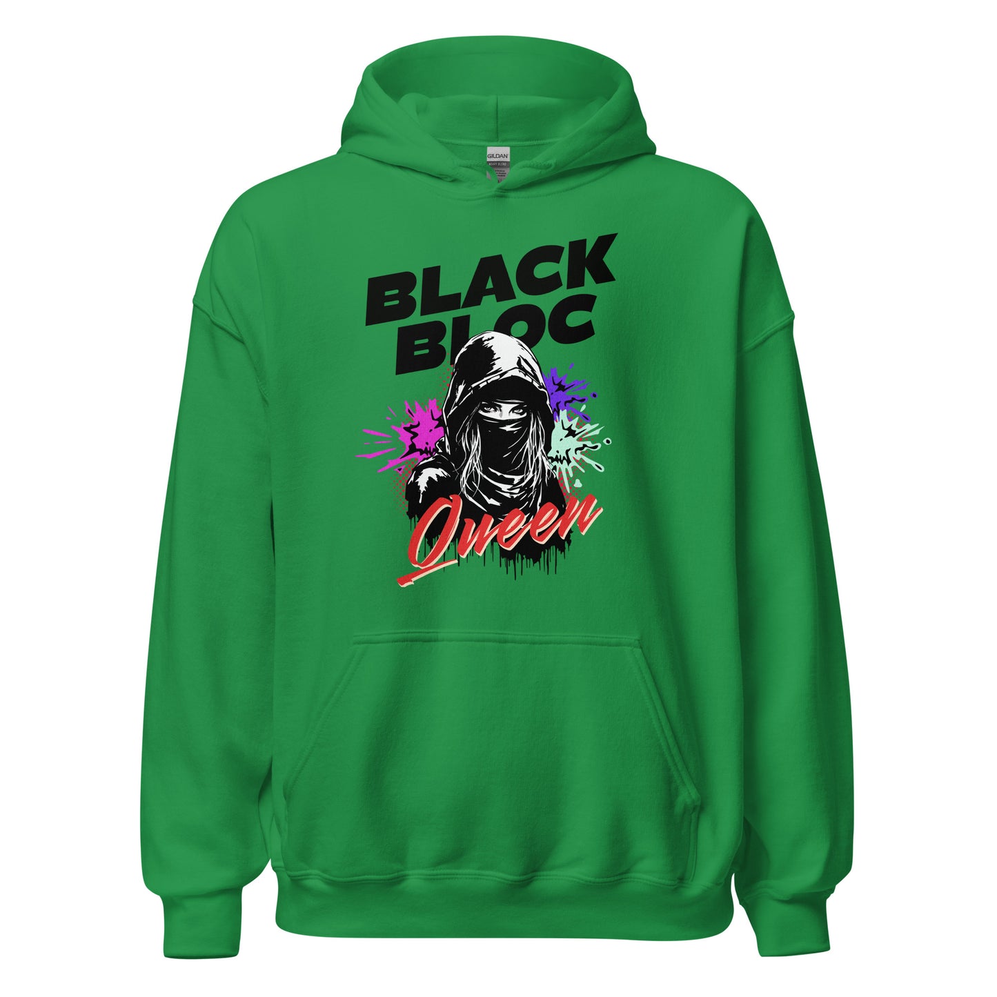 Black Bloc Queen - Unisex Hoodie von Protest Couture | Irish Green