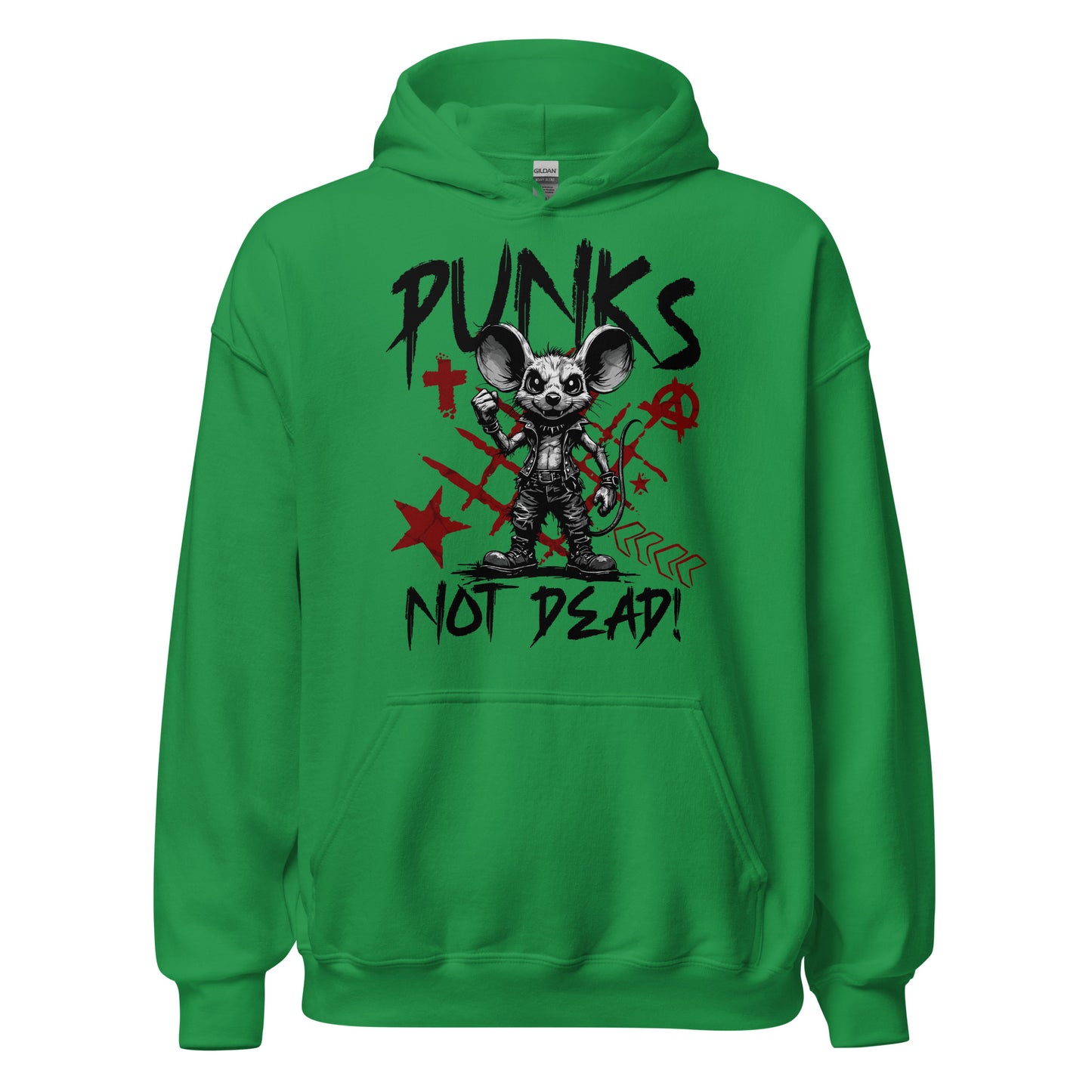 Punks Not Dead - Unisex Hoodie von Protest Couture | Irish Green