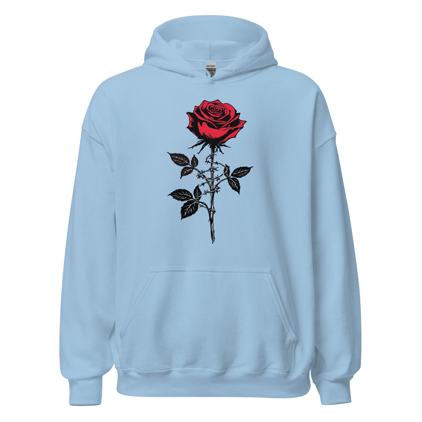 Anarchie Rose - Unisex Hoodie von Protest Couture | Light Blue