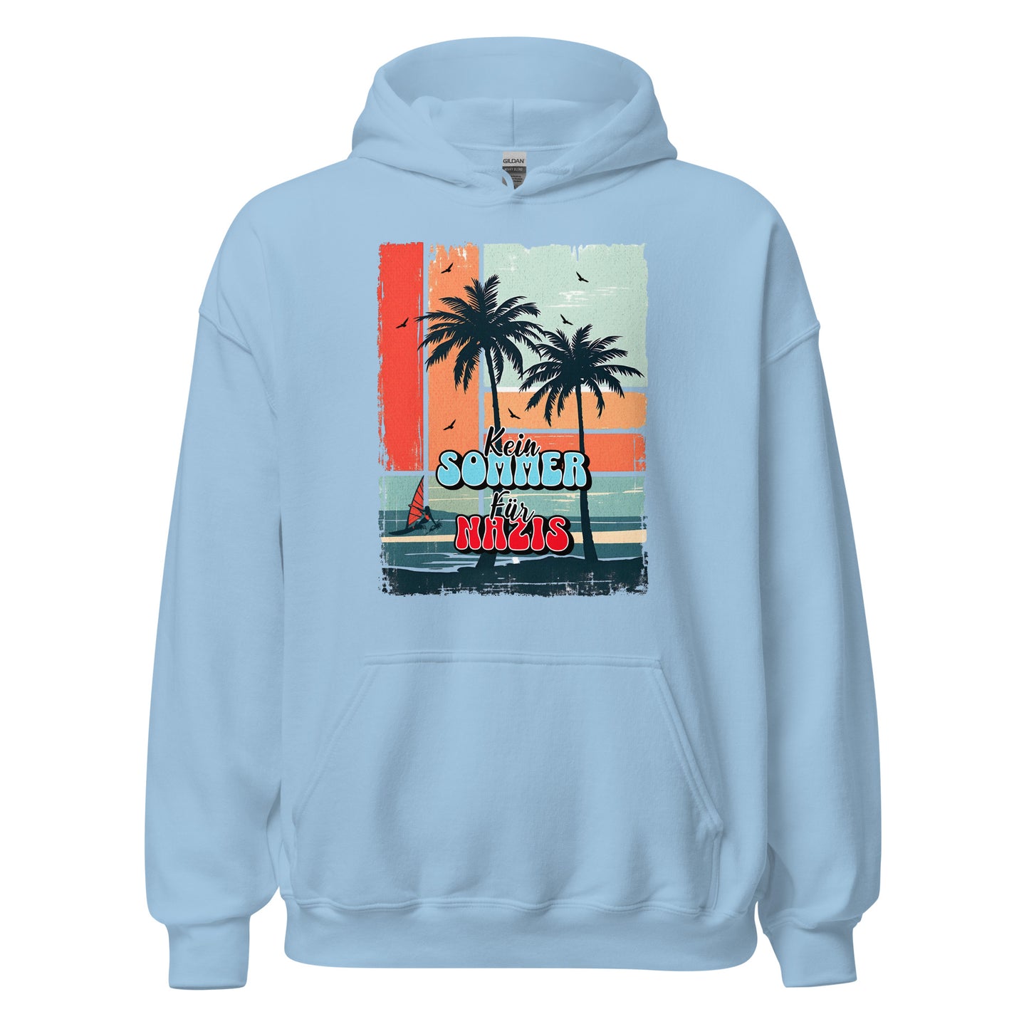 Kein Sommer für Nazis - Unisex Hoodie von Protest Couture | Light Blue