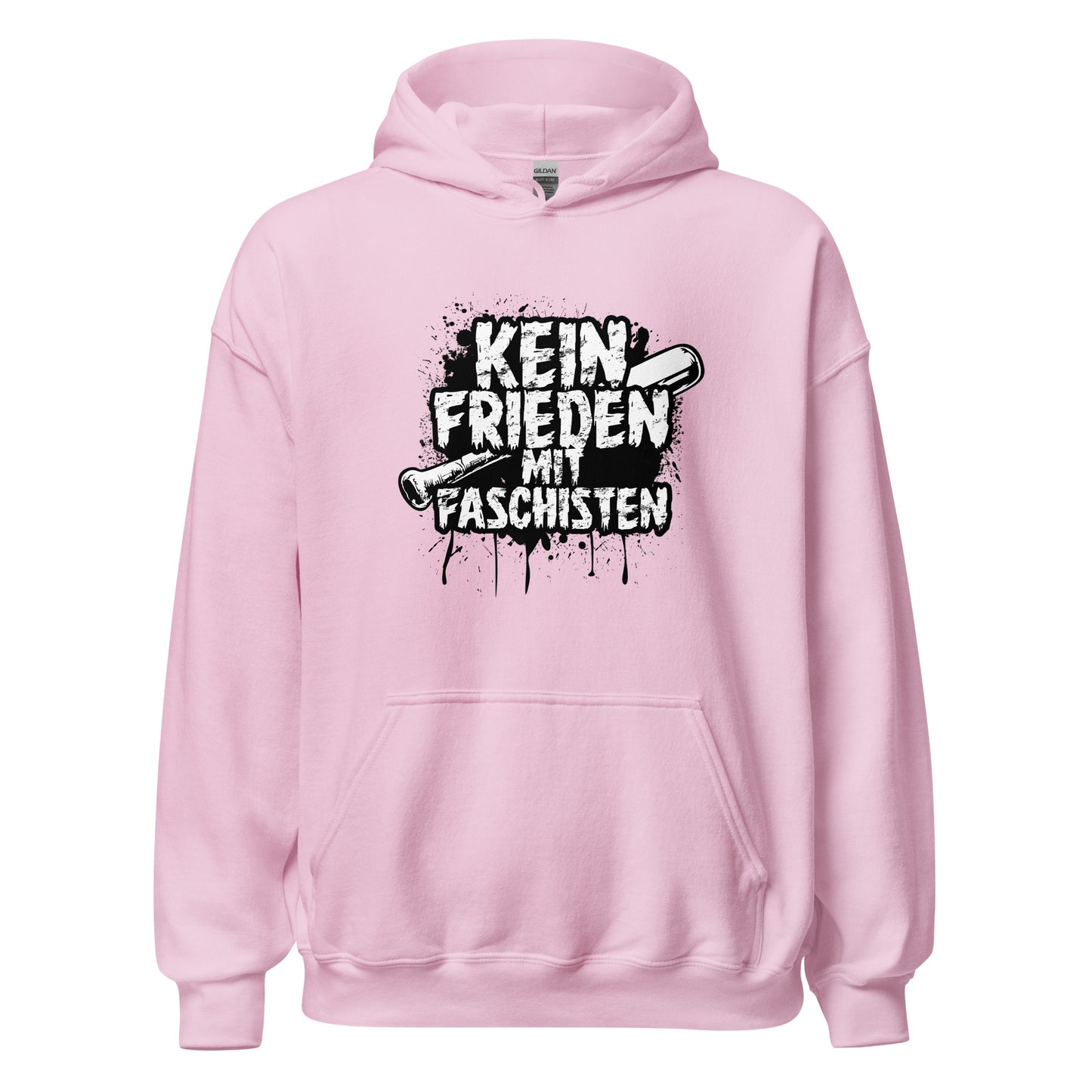 Kein Frieden mit Faschisten - Unisex Hoodie von Protest Couture | Light Pink