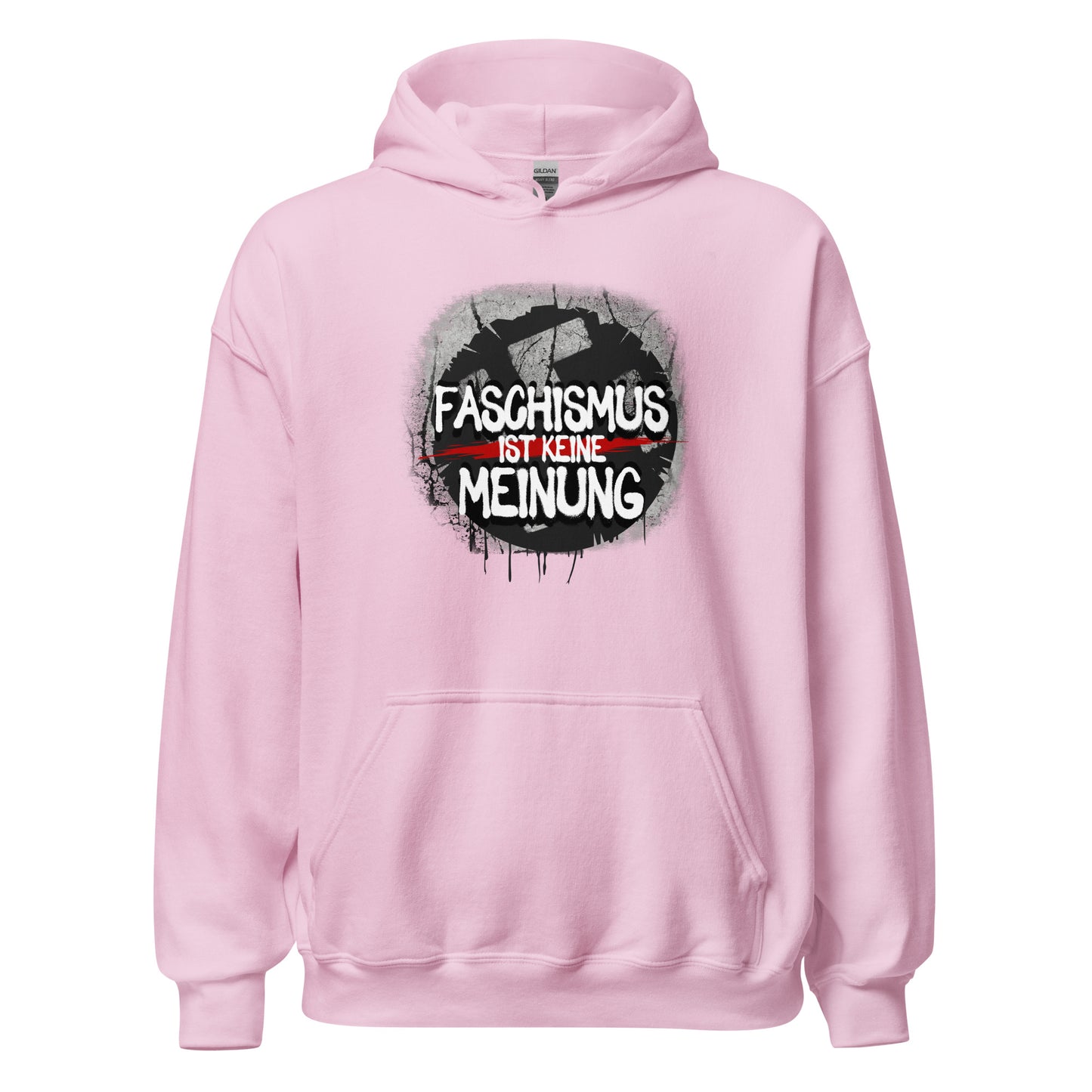 Faschismus ist keine Meinung - Unisex Hoodie von Protest Couture | Light Pink