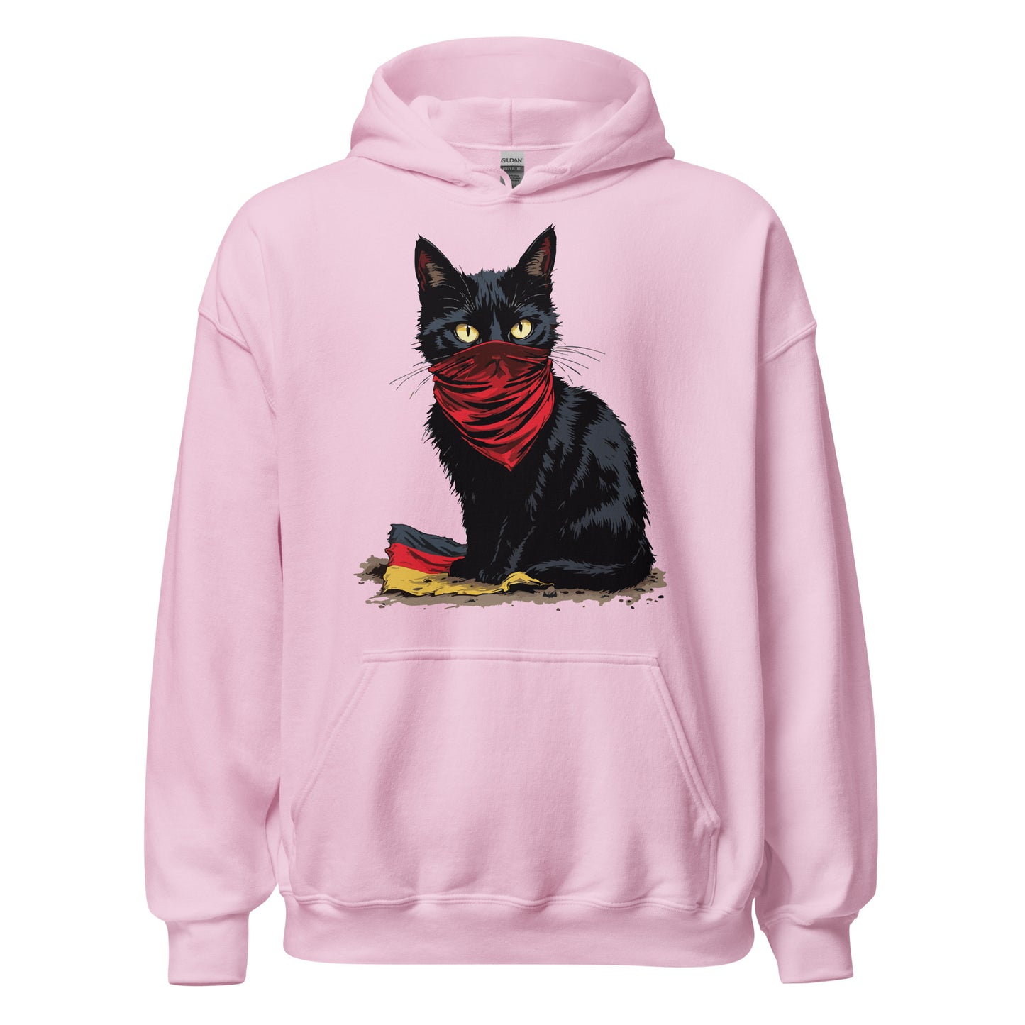 Black Cat - Unisex Hoodie von Protest Couture | Light Pink